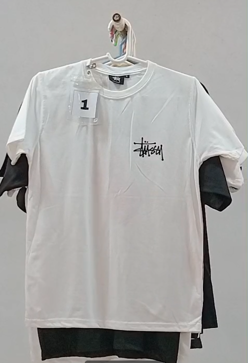 CR-108 Überarbeiteter Stil Unisex Stussy Bedruckte T-Shirts
