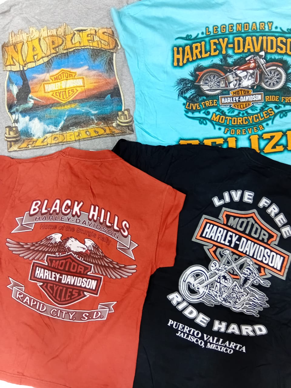 ZH0112 Harley Men T-shirts - 20 pièces