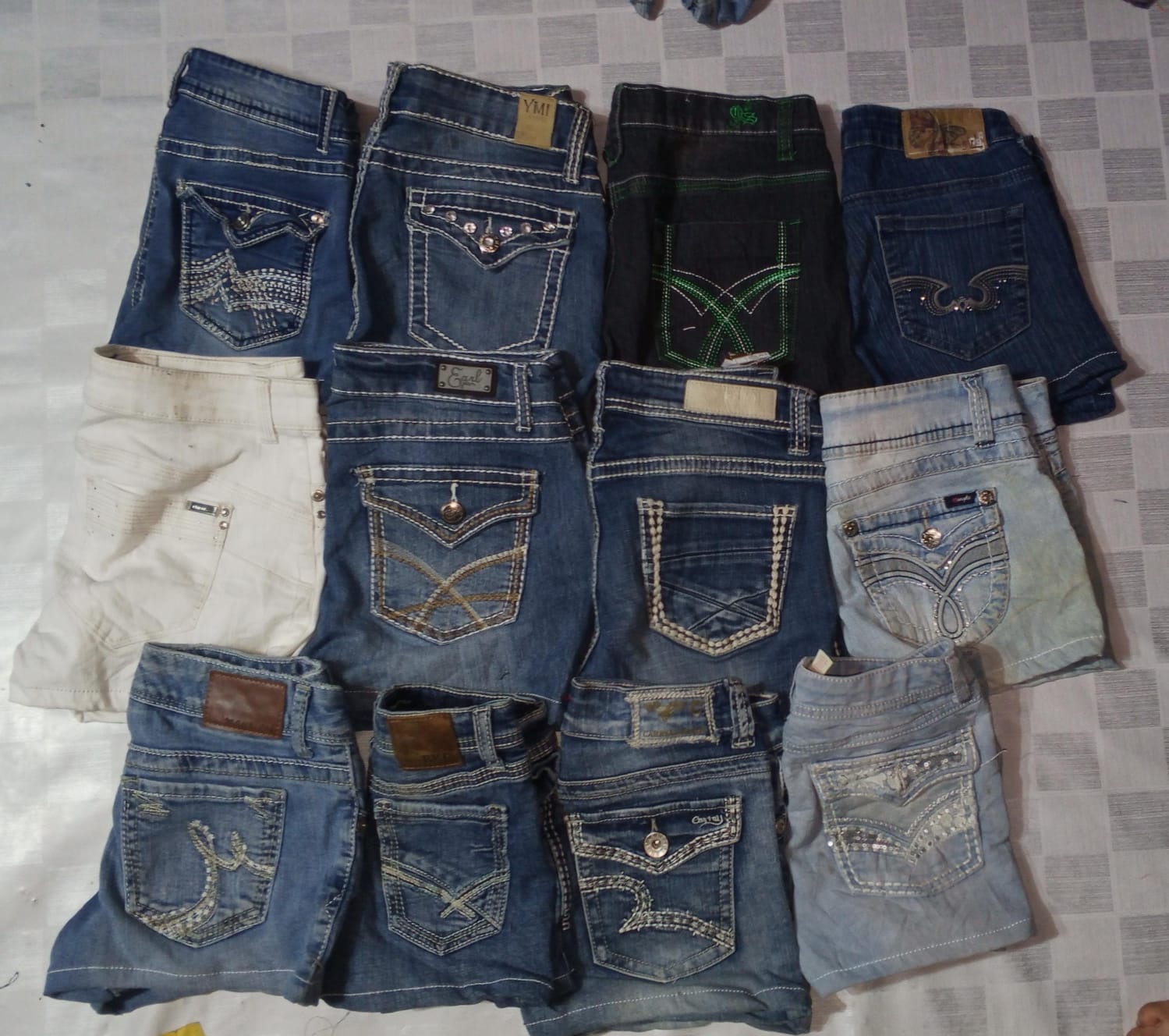 ANGELS AND OTHER MIX BRANDS MINI SHORTS (ID 1146)