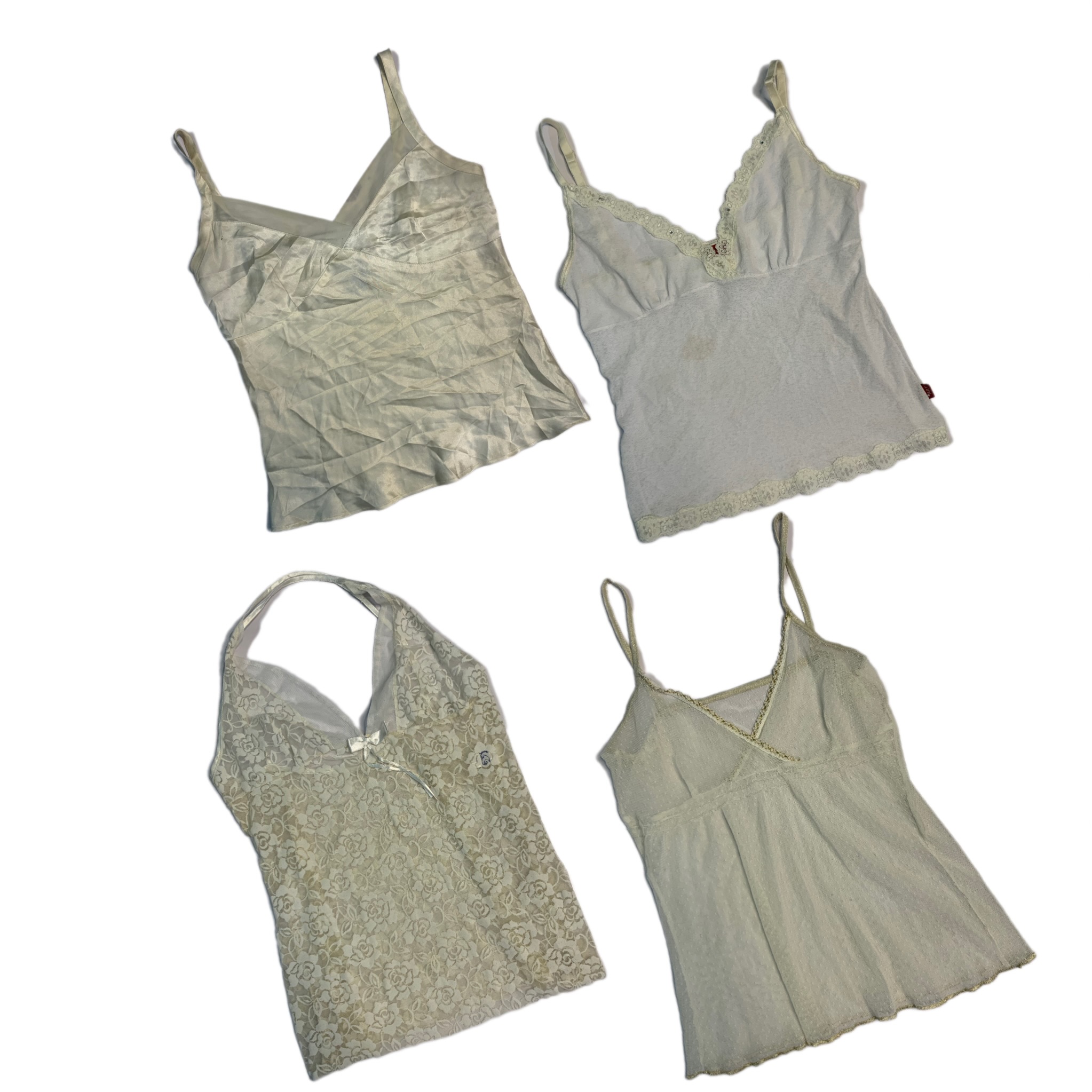 Y2K Angelic White Tops