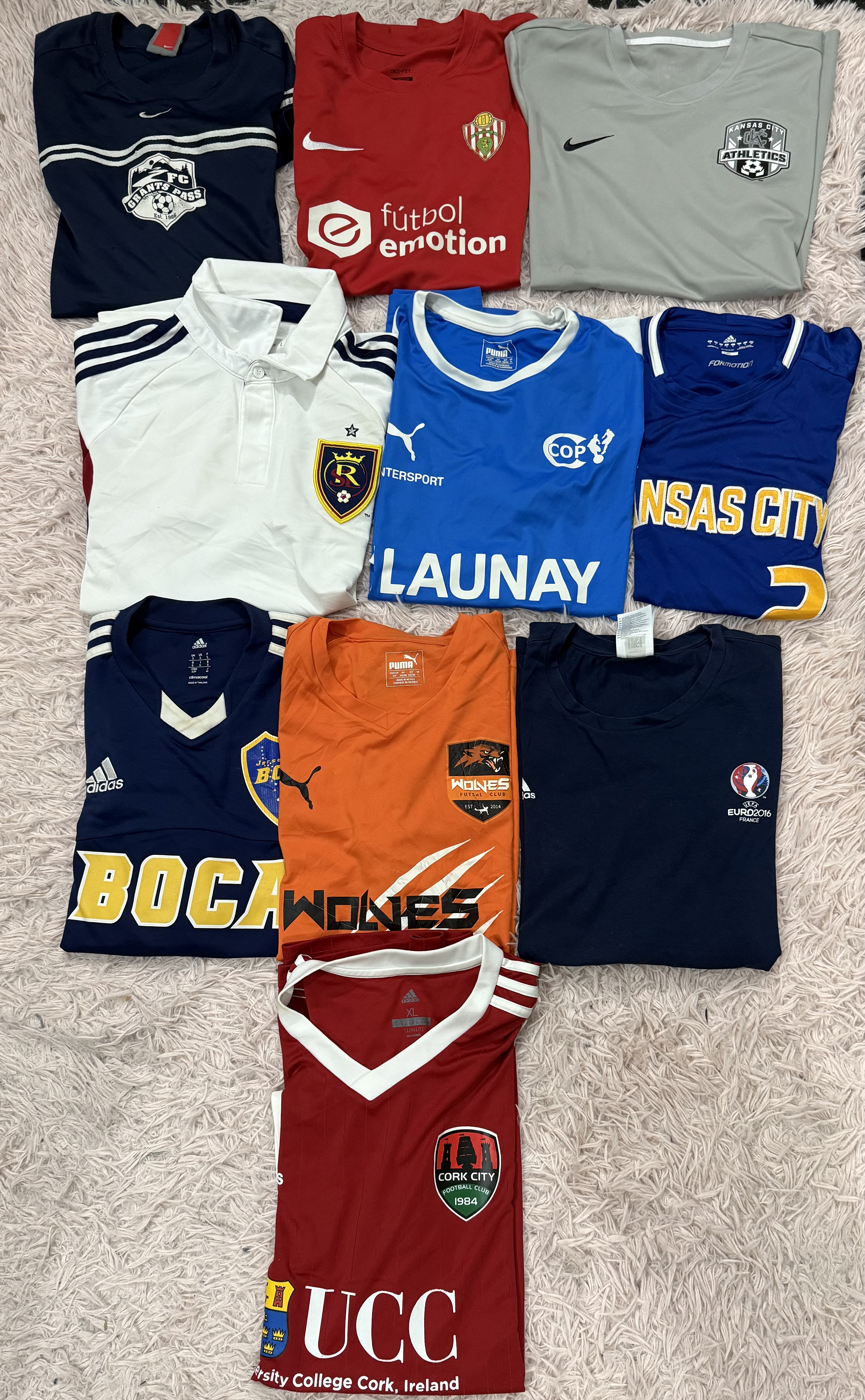Football/Soccer T-Shirts 10 Pcs