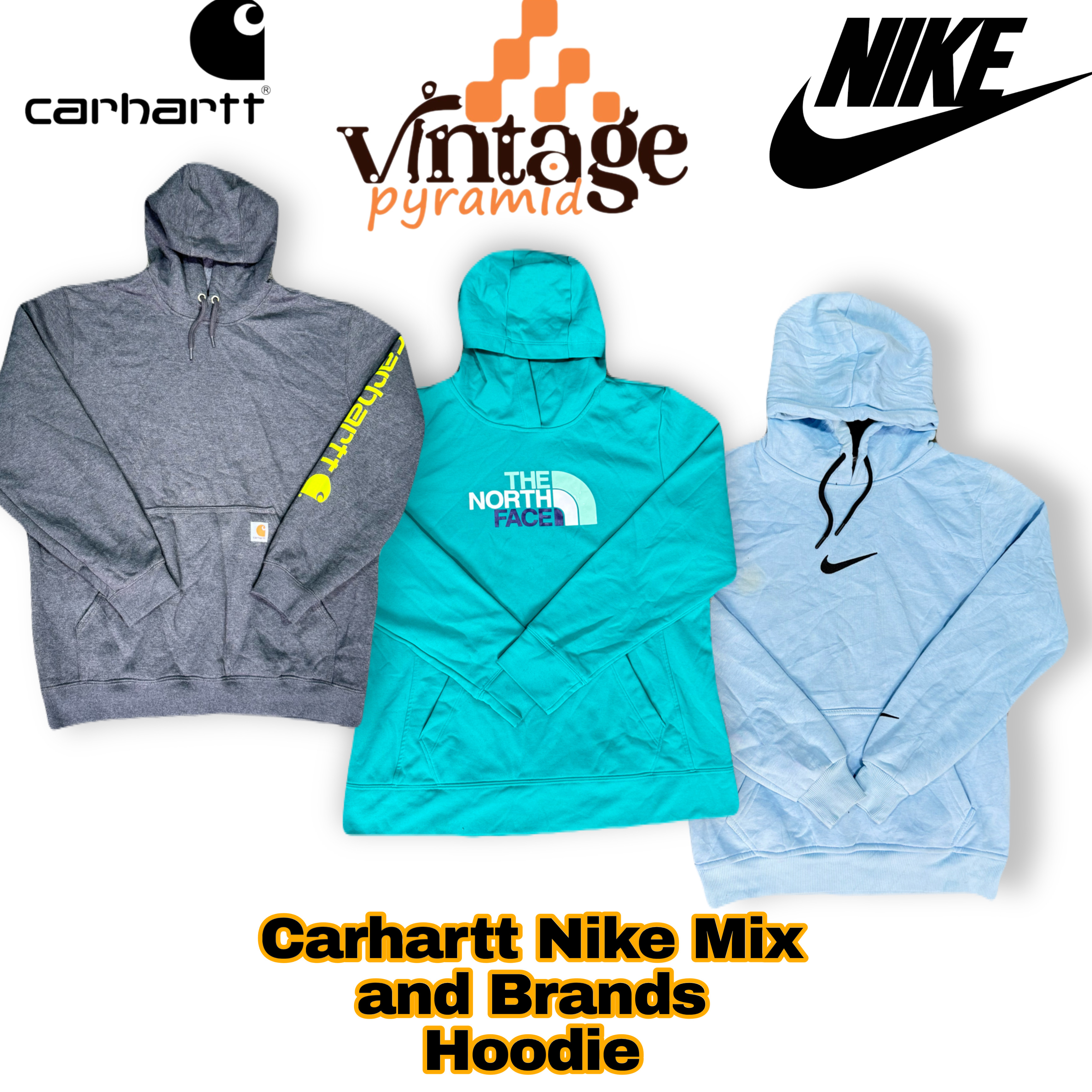 Hoodies VP255 Carhartt Nike et Mix Brand