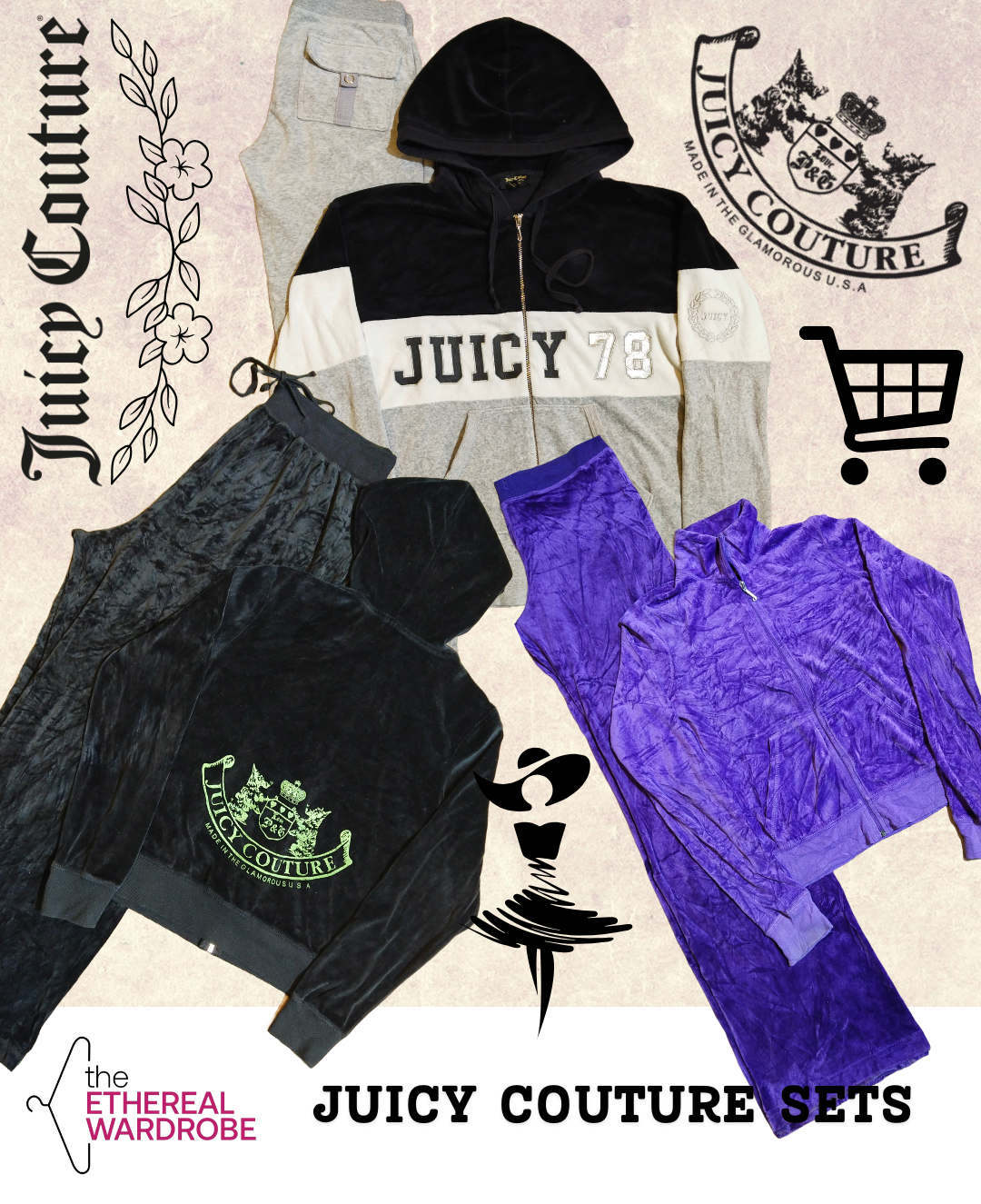 Ensemble de 20 pièces Juicy Couture (RN#1204)