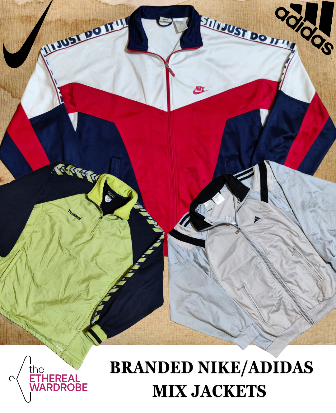 Branded Jackets Including Nike and Adidas Bundle of 10 pcs (RN#1231)
