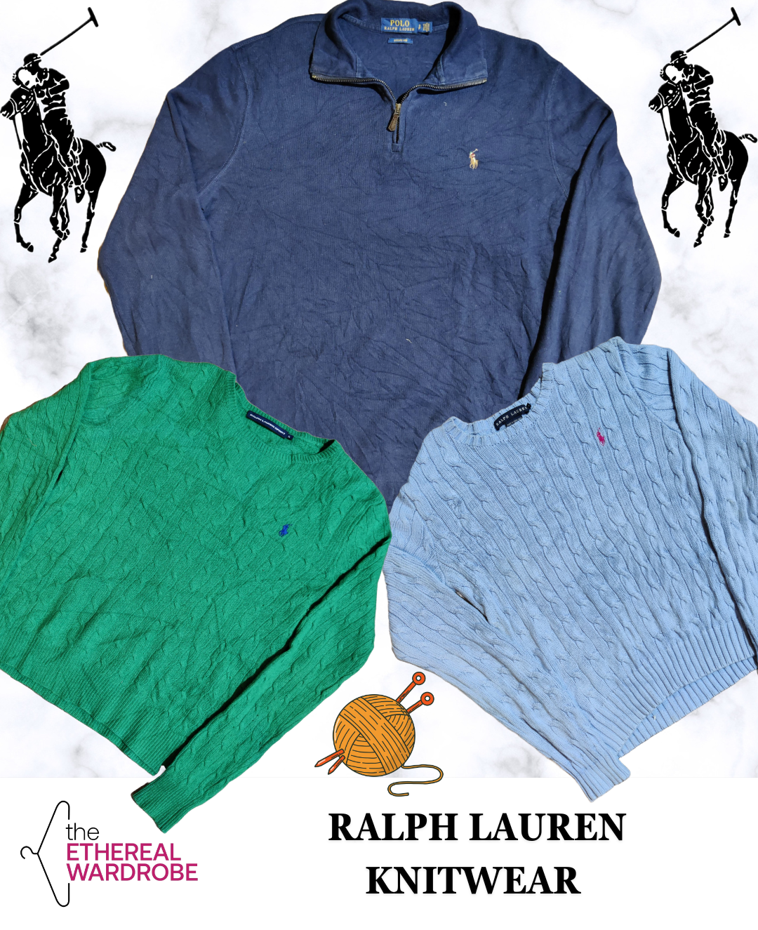 Ensemble de tricot Ralph Lauren de 10 pièces (RN#1239)