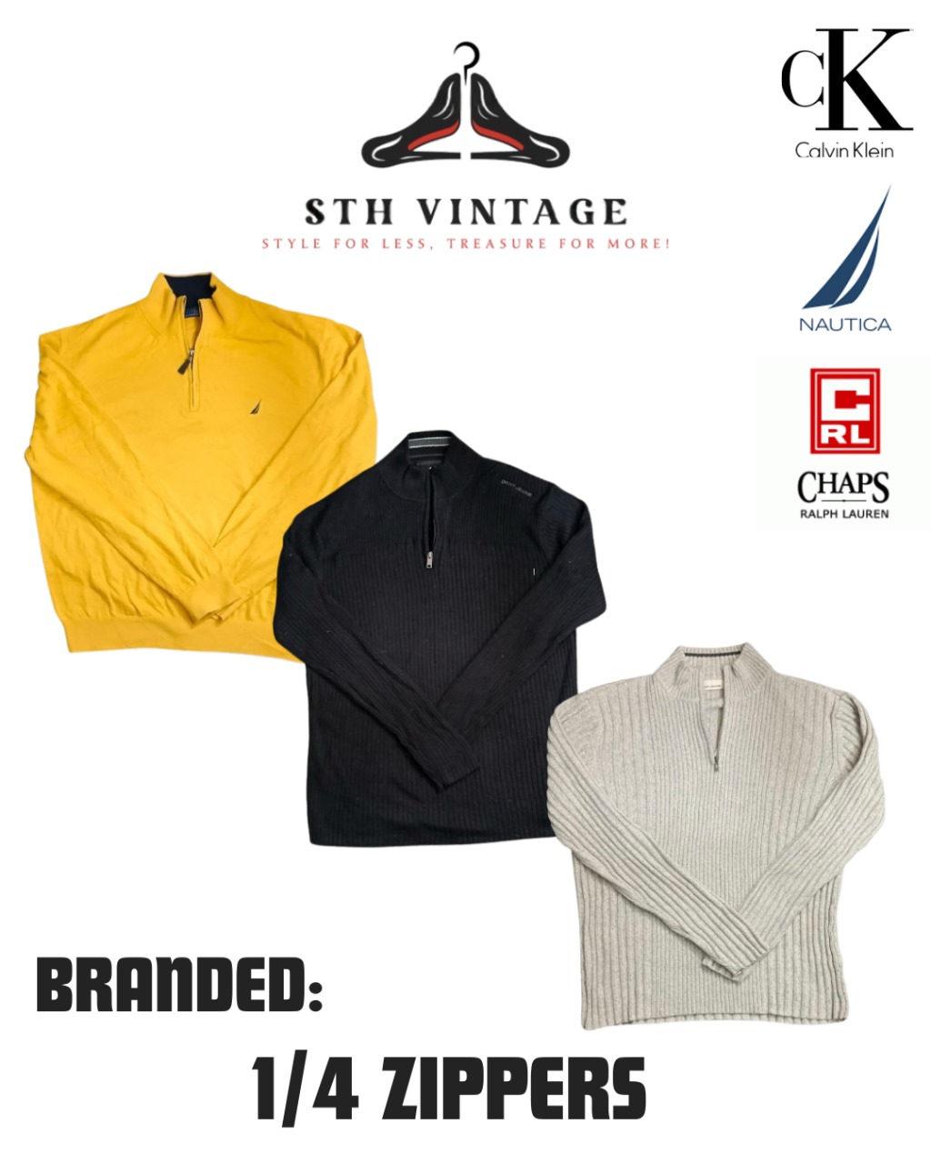 Mixed Branded 1/4 Zips