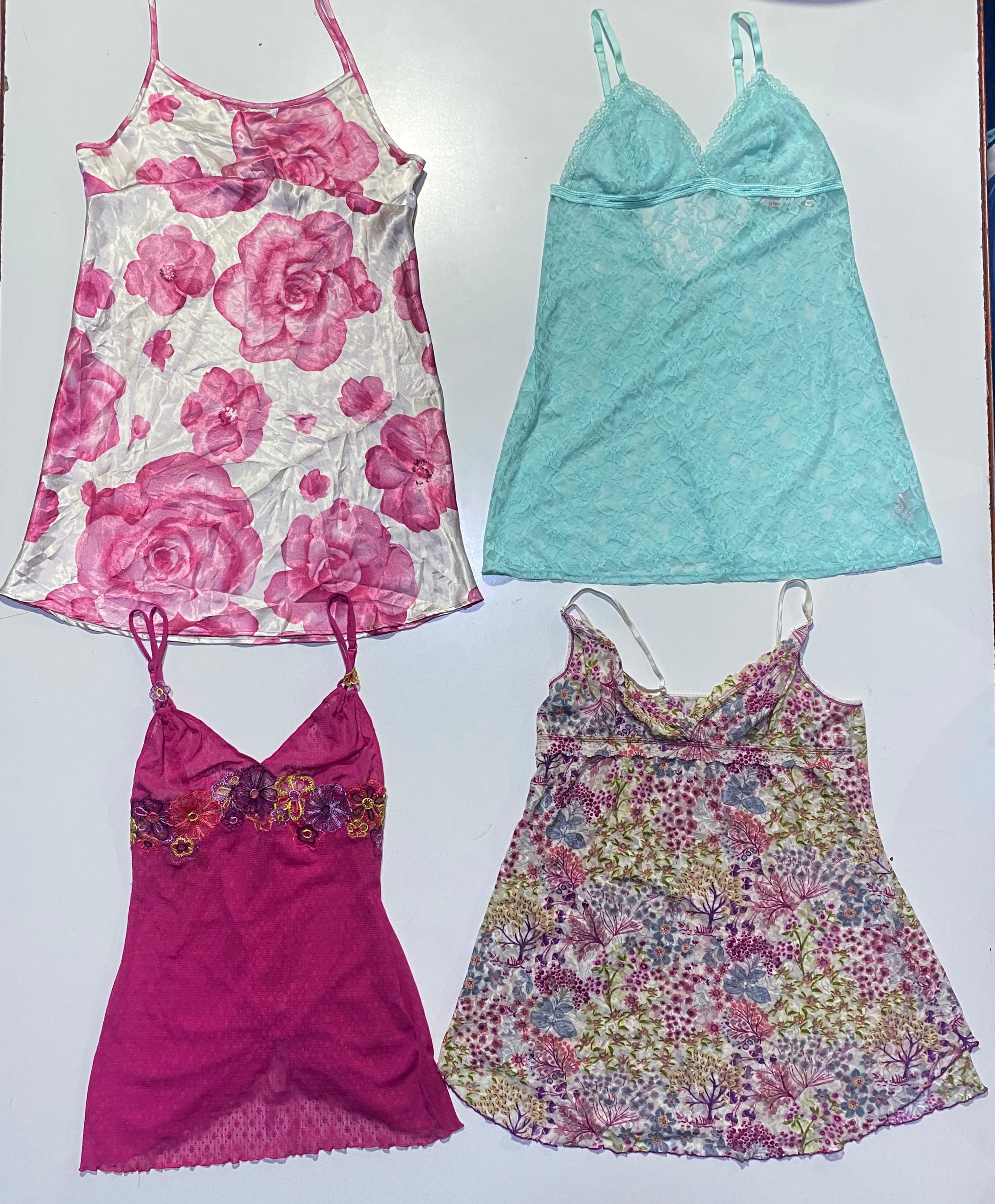 Y2K Spaghetti Nighties 10 Pcs