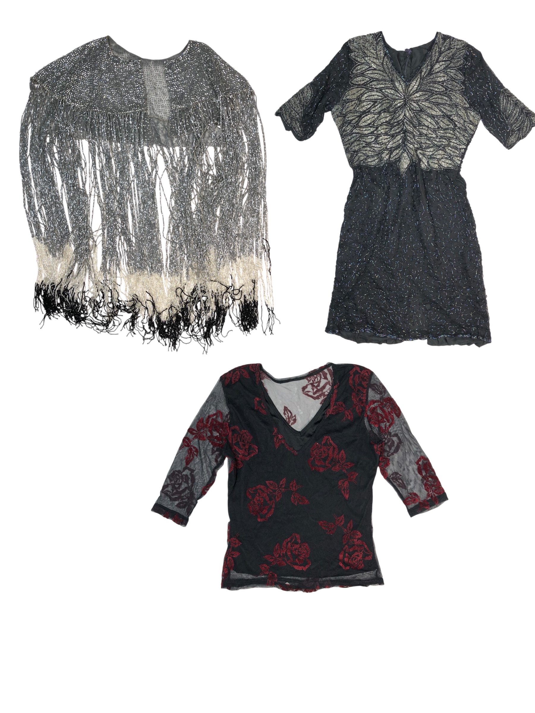 “ The Grey Hues “ x Y2K Tops Bundle S-1141
