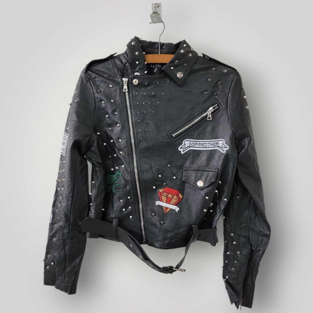 Imitation leather jacket (AB 025)
