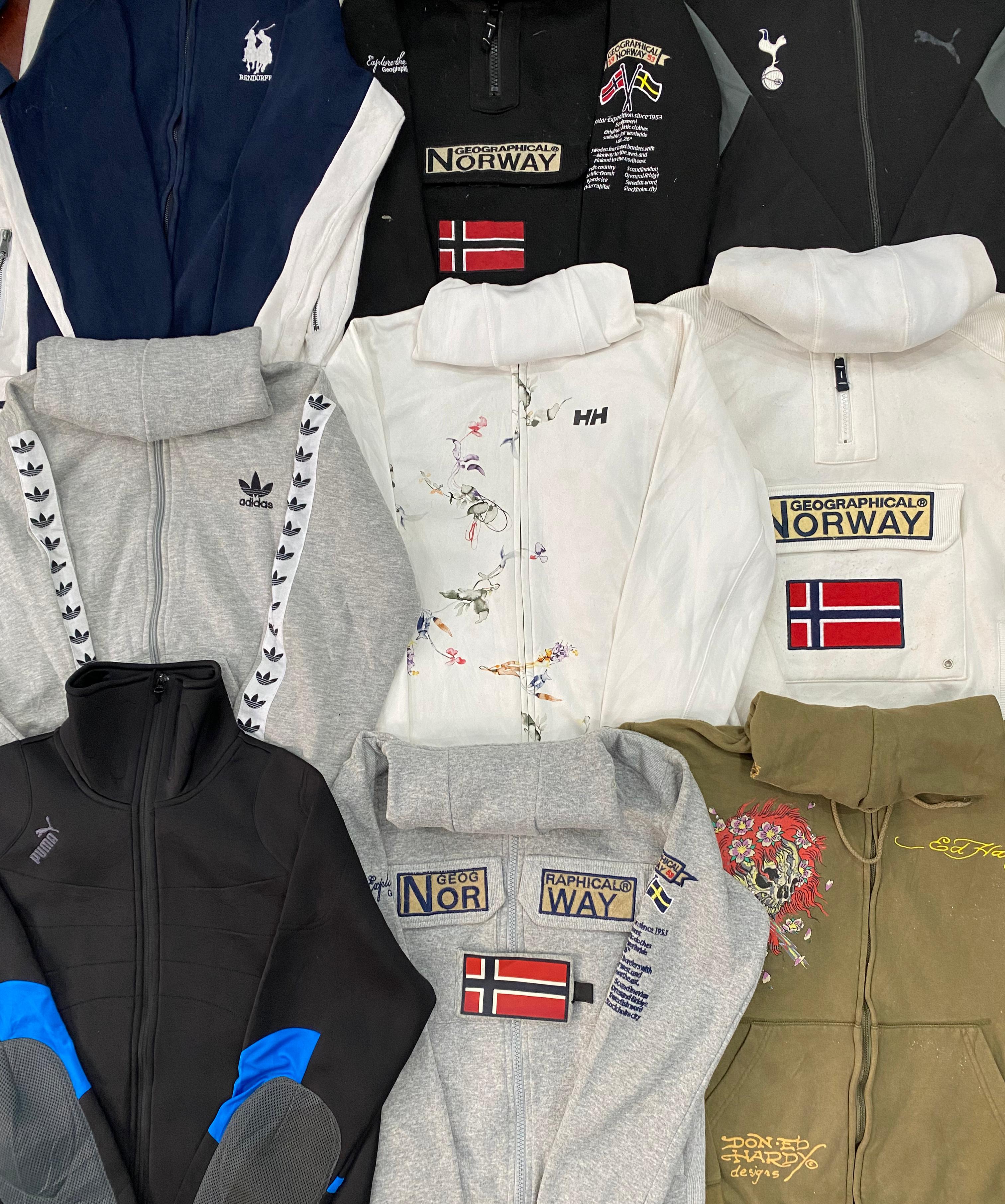 Veste à fermeture éclair de marque - 15 pièces
