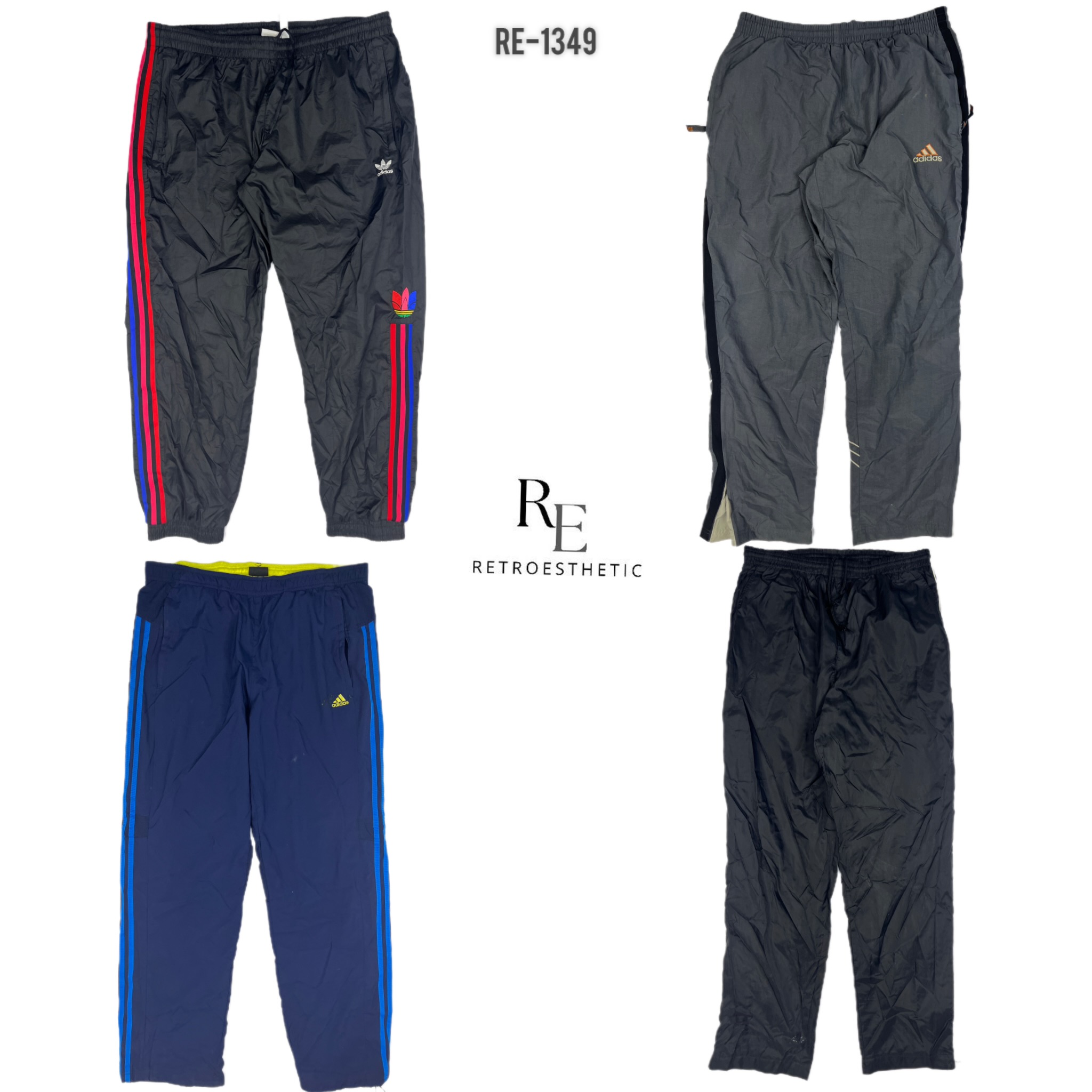 Marken Nike, Adidas Nylon Trainingshosen (RE-1349)