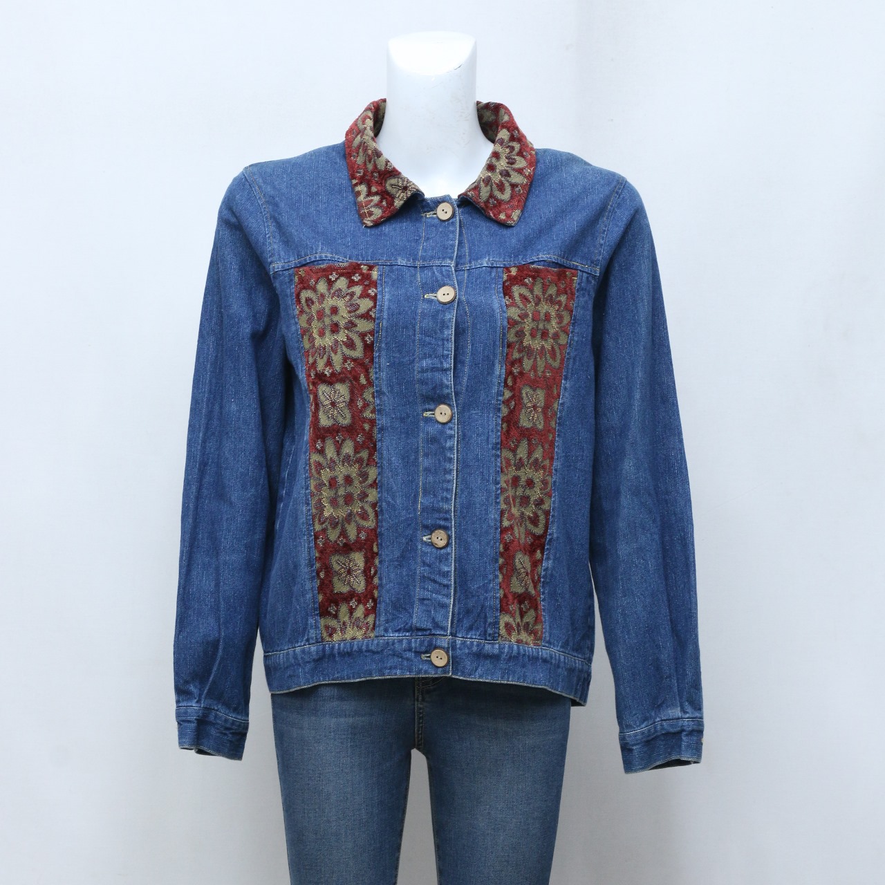 CR-142 Reworked Tapestry Patch Denim Jacket