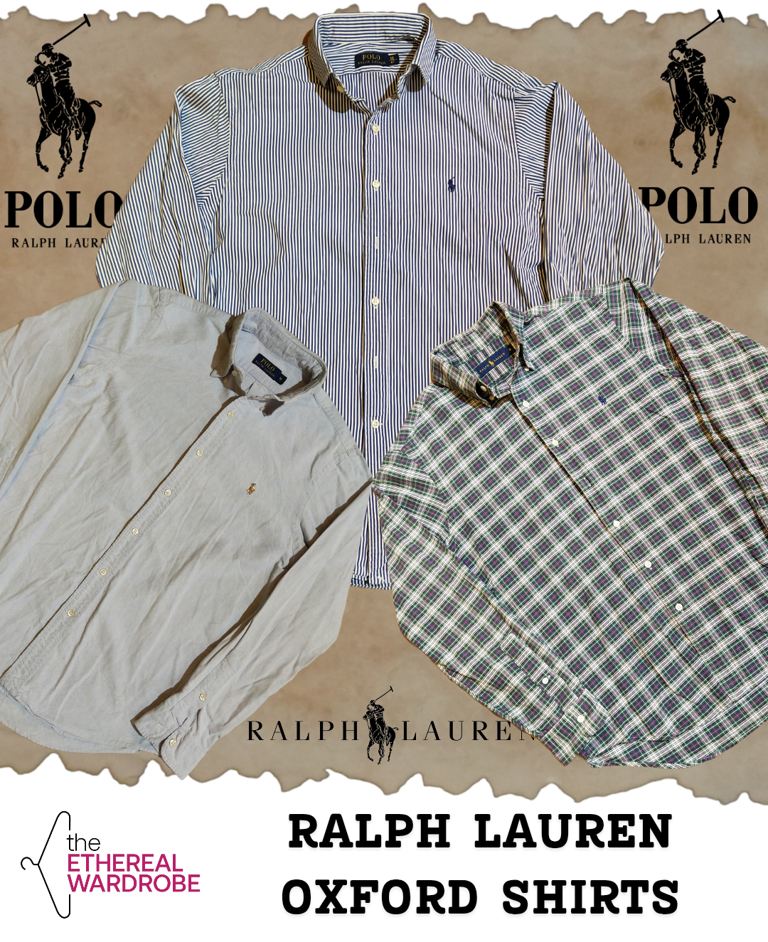 Ralph Lauren Oxford Shirts Bundle of 10 pcs (RN#1091)