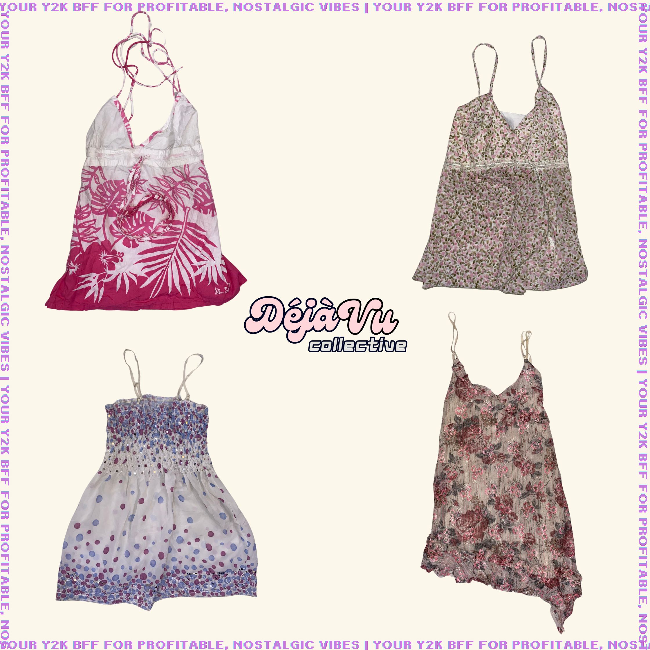Y2K Coquette Core Cami Tops (DVC#52)