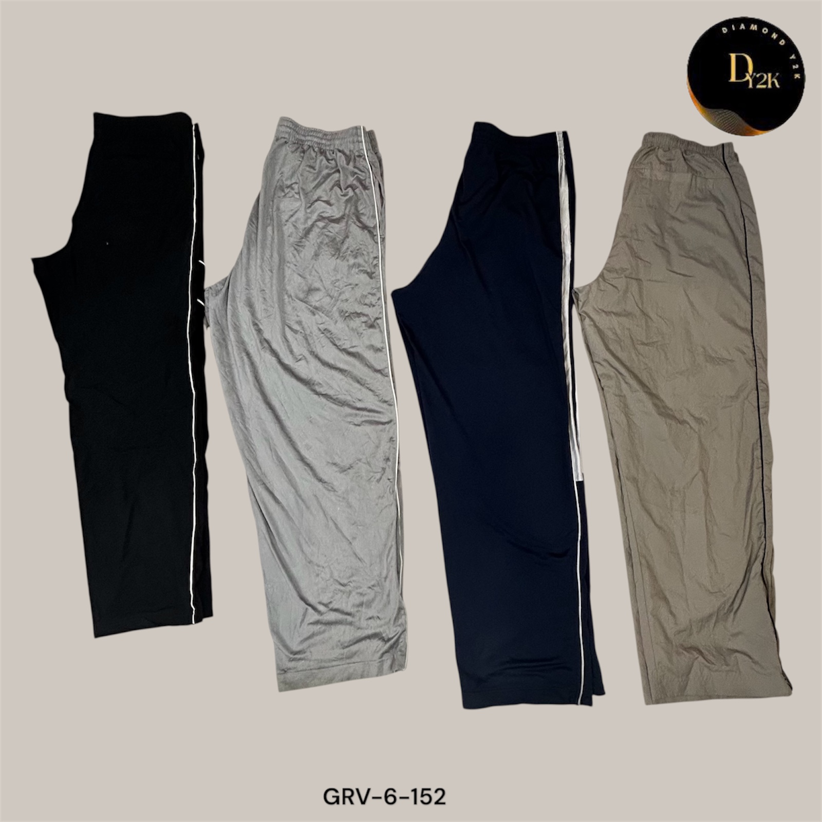 Y2K Pantalones de Nylon Nike | Moda Callejera Retro Deportiva (GRV-6-152)