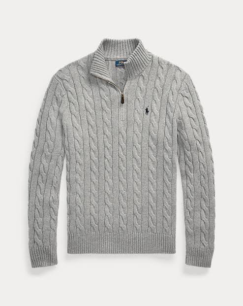 Cable knit & 1/4 zip sweaters