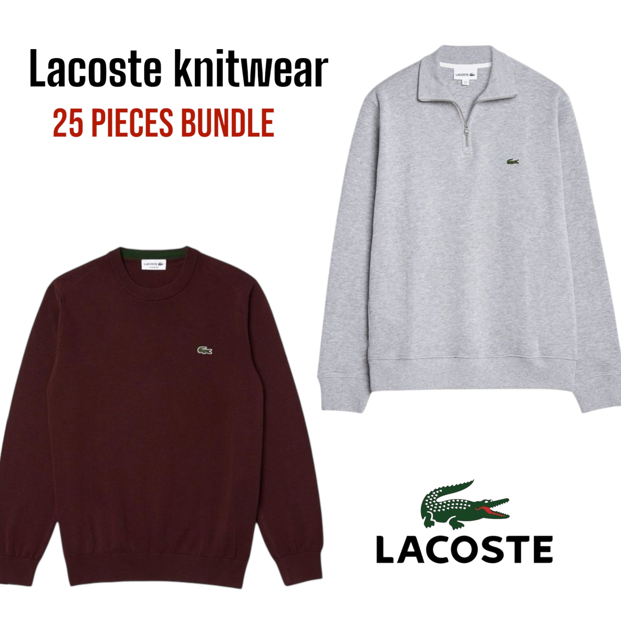 Lacoste Maglieria pacco da 25 pezzi