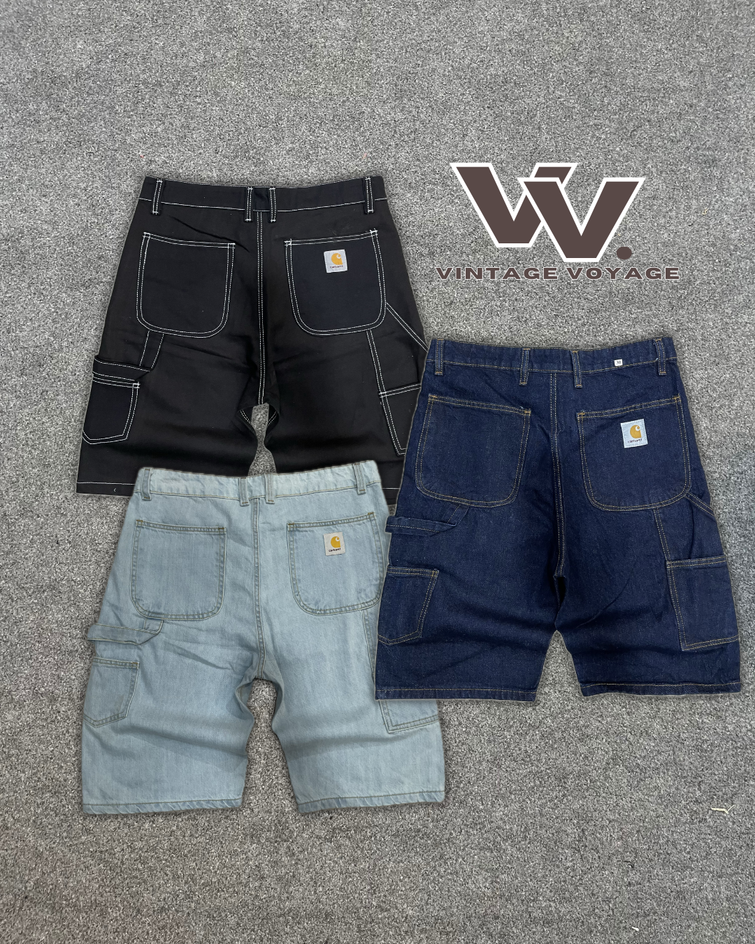 Carhartt Rework-Style Denim-Shorts #18625