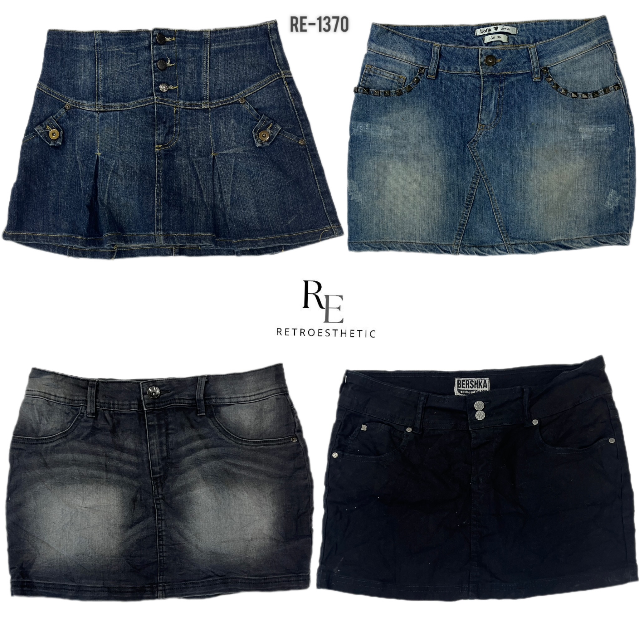 Y2K Britney Era Denim Mini Skirts (RE-1370)