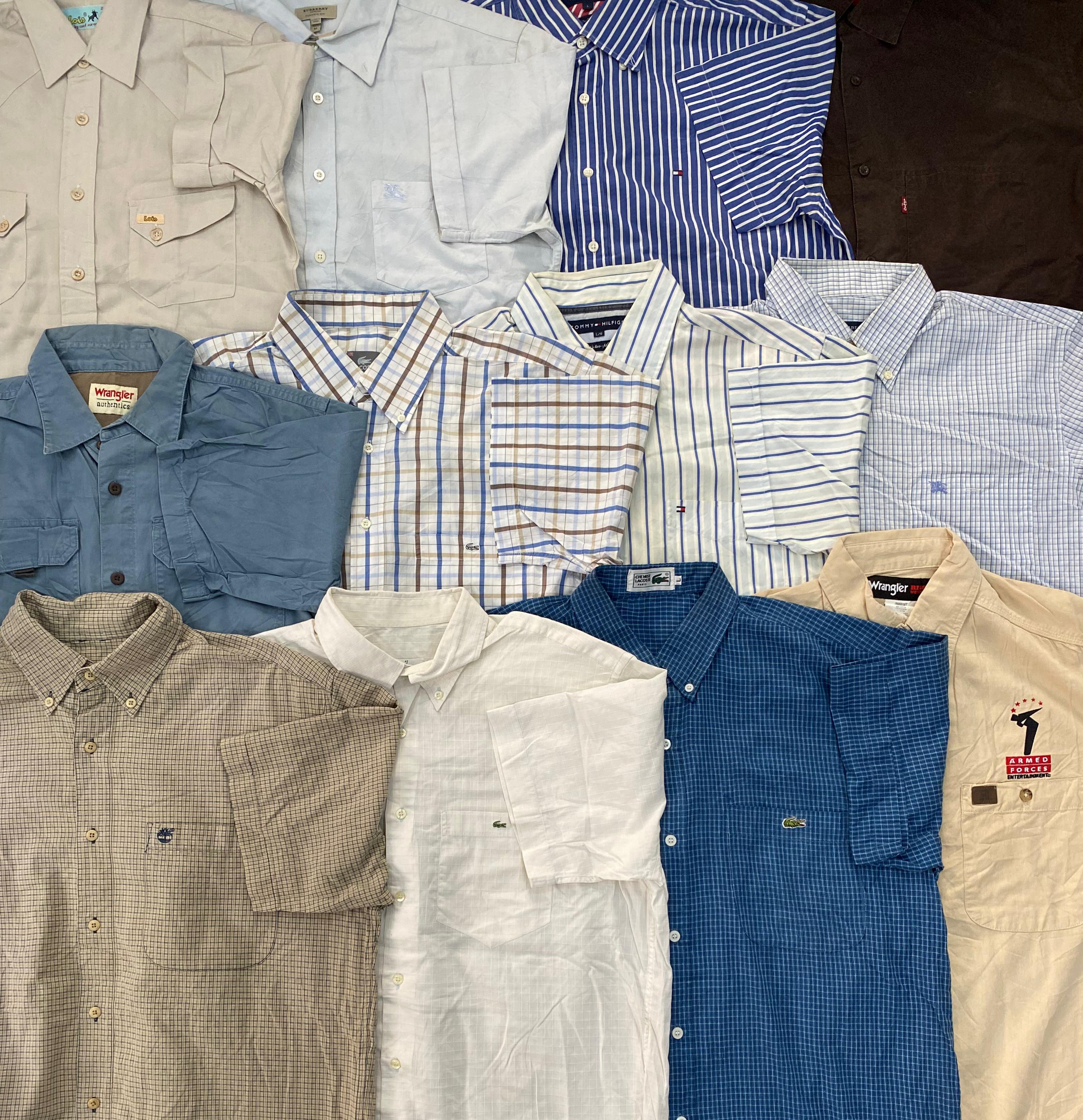 Branded Button-Up Shirts - 15 Pieces