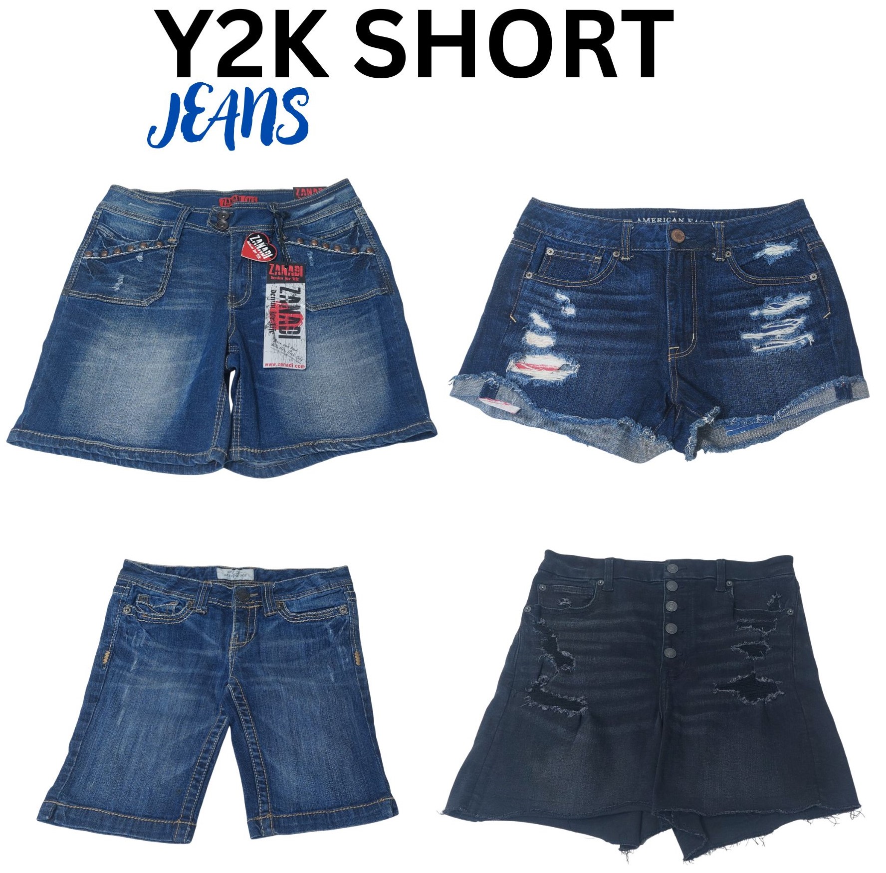 Denim shorts