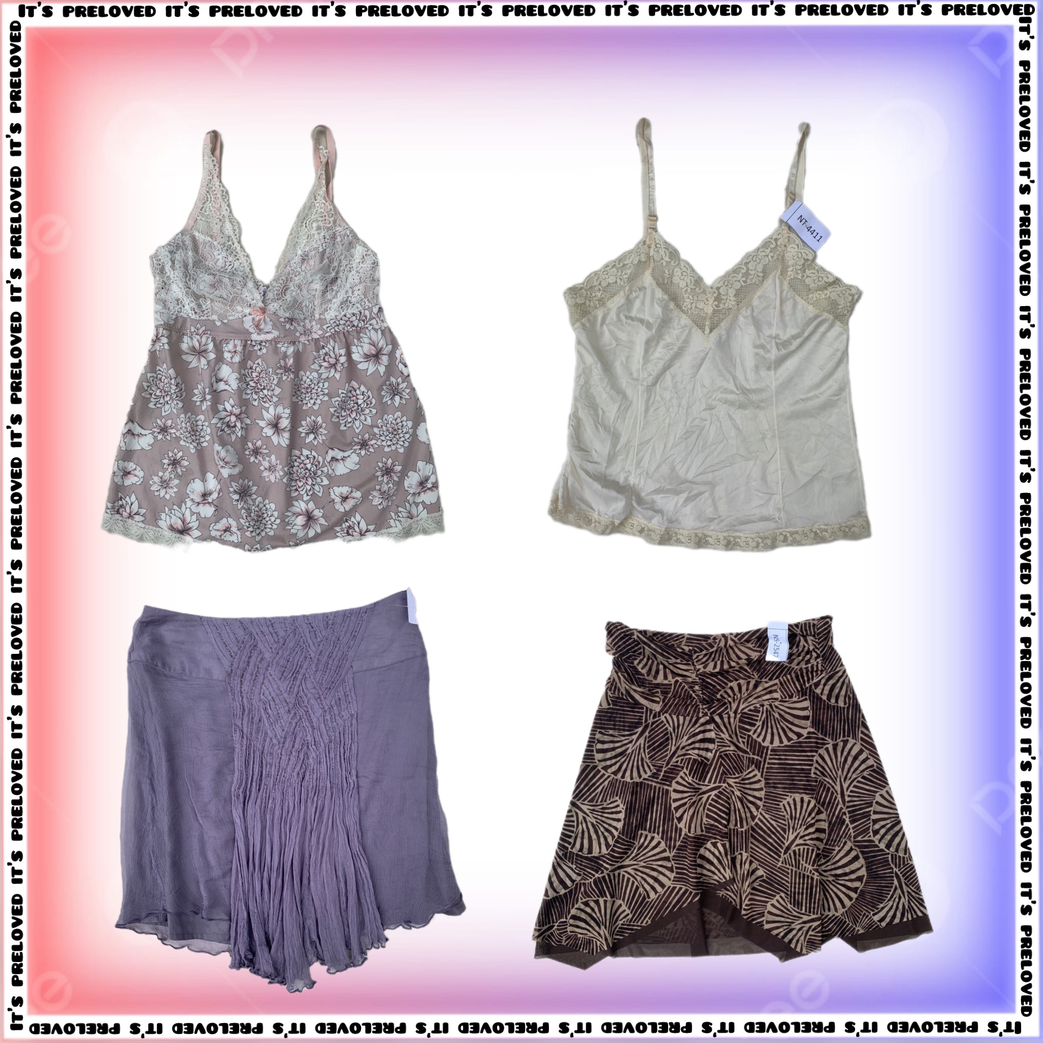 Effortless Summer- Cami Tops and Boho Skirts Mix (SS-1041)