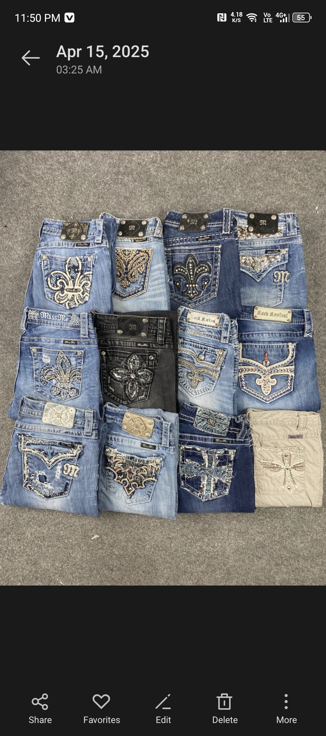 Miss me vero jeans rock revival religione
