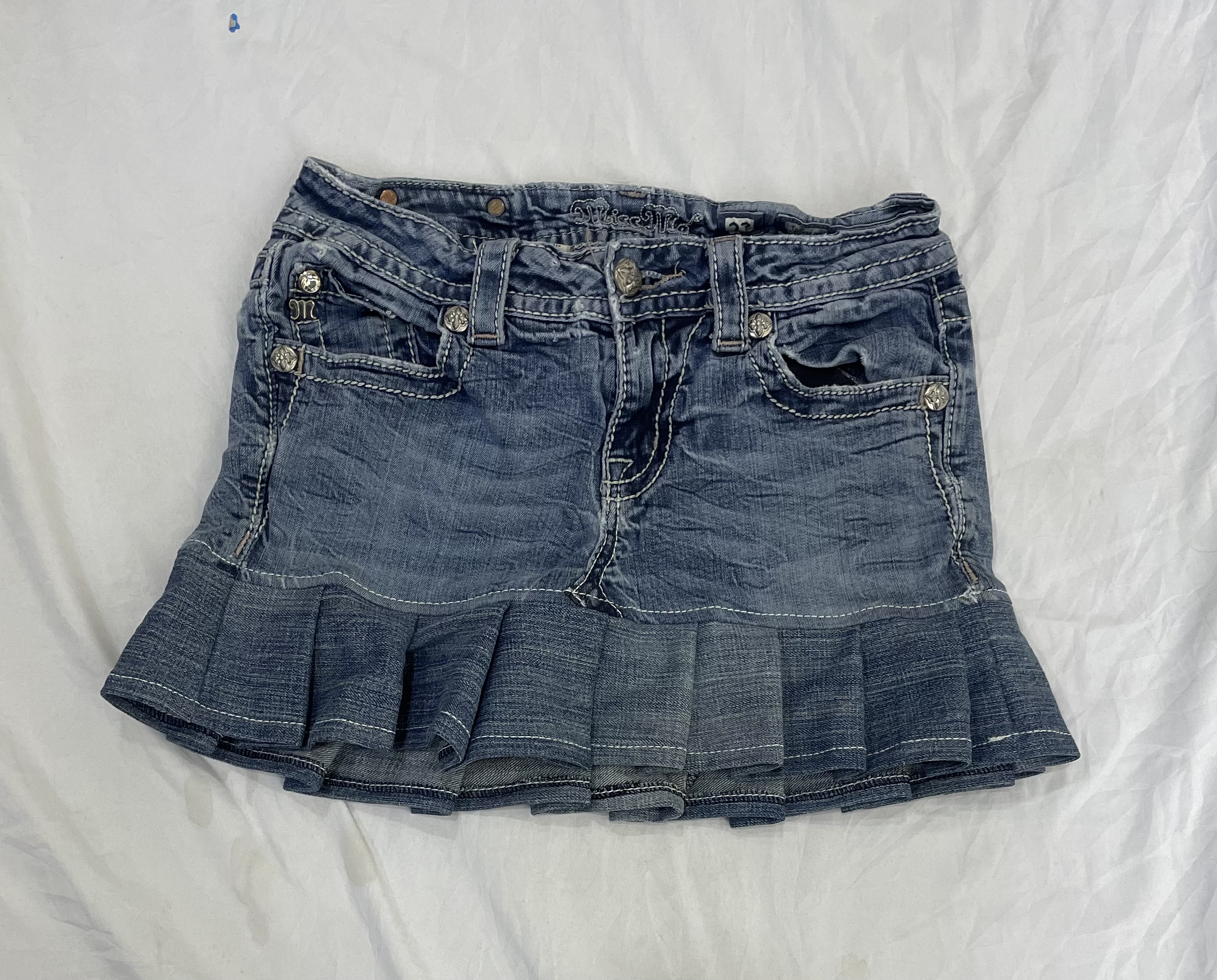 Reworked Miss Me Rock Revival Skirts