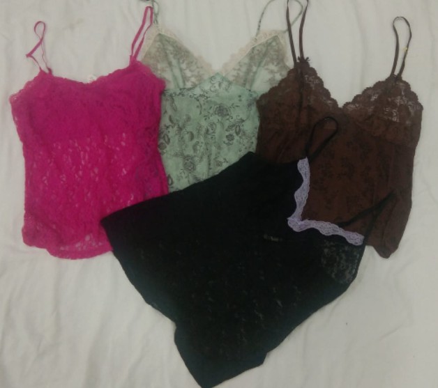 IQ0180 Y2k Lingerie Cami Tops - 12 Pieces