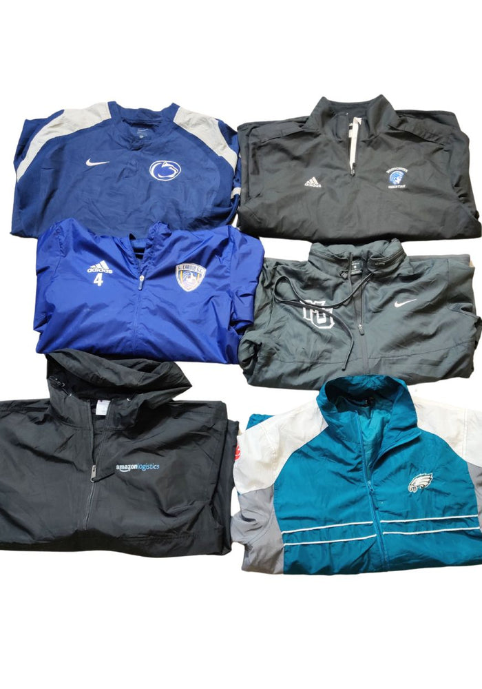 Adidas, Nike & Champion Mixed Brand Windbreakers – 7 Piece