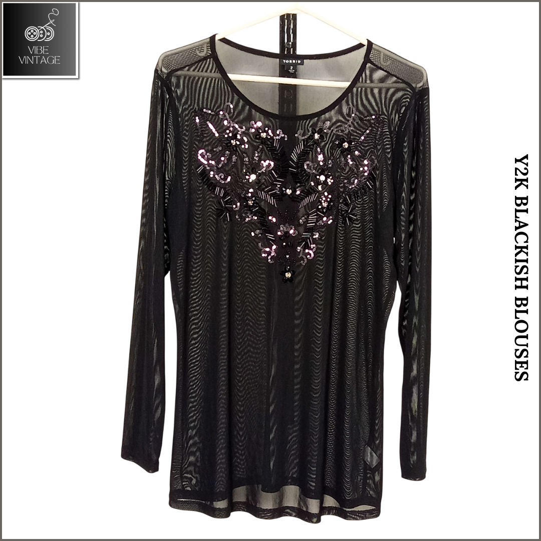 BLOUSE PRETAS Y2K (PACOTE 1)