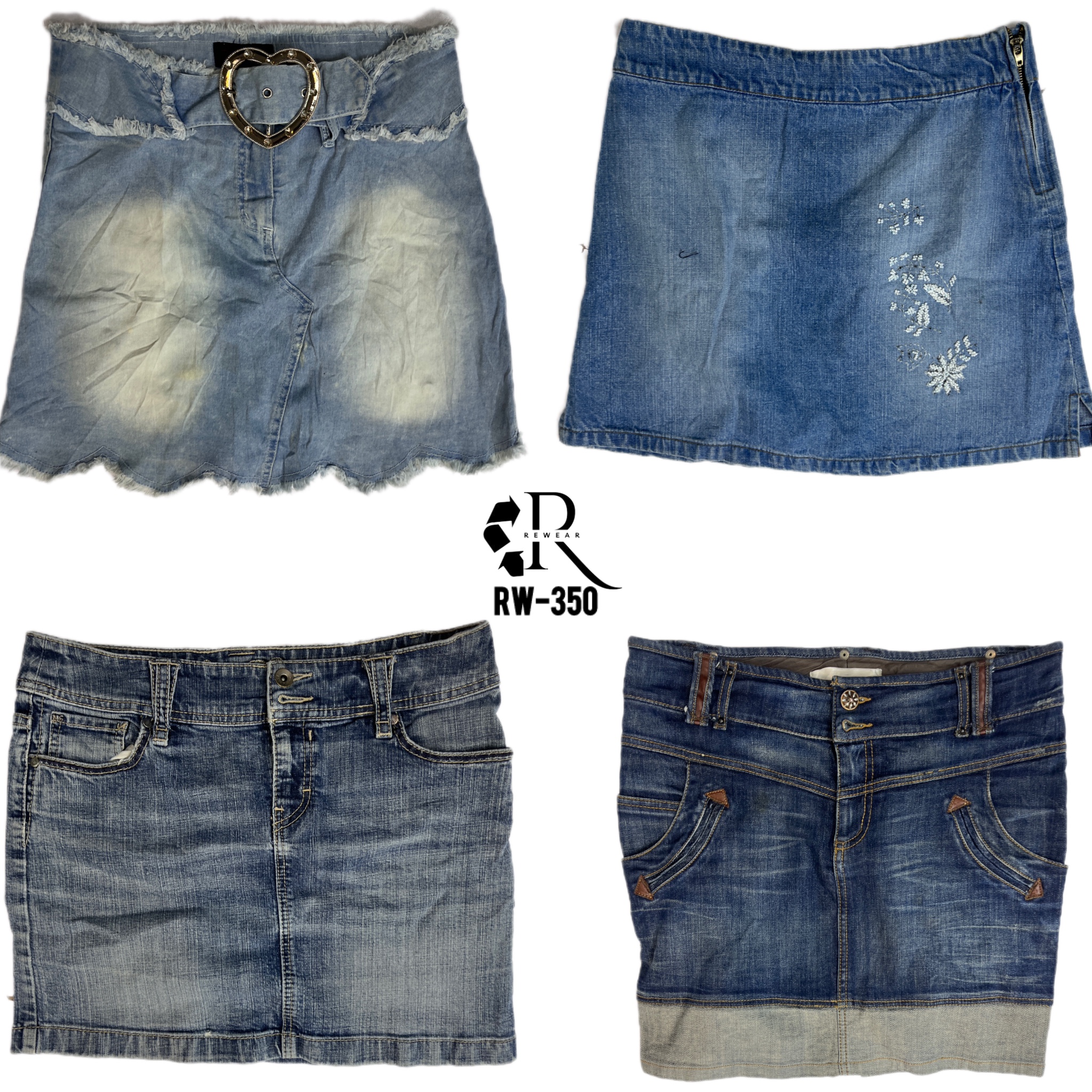 Jupes en denim mini de l'ère Y2K Britney (RW-350)