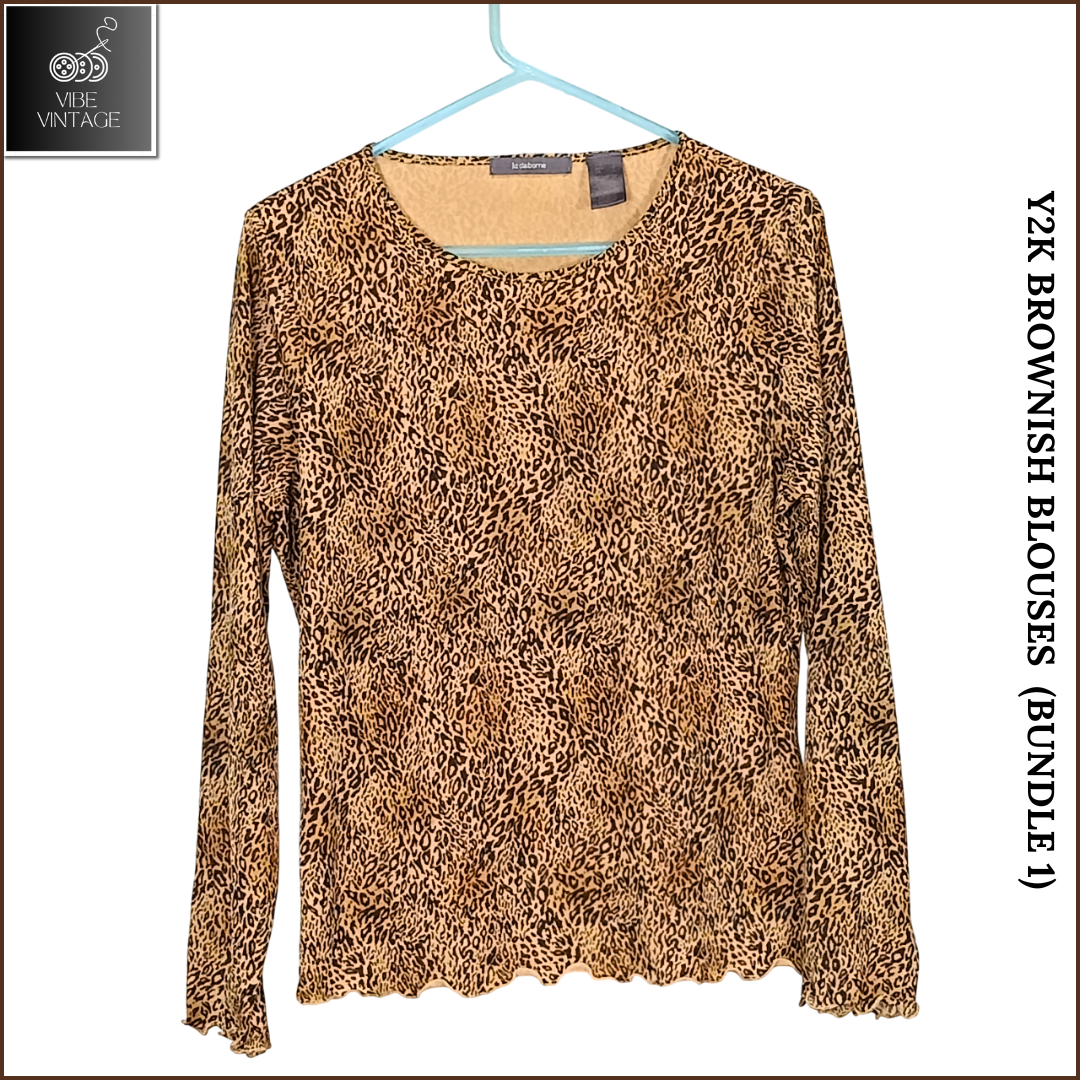BLUSAS MARRONES Y2K (PAQUETE 2)