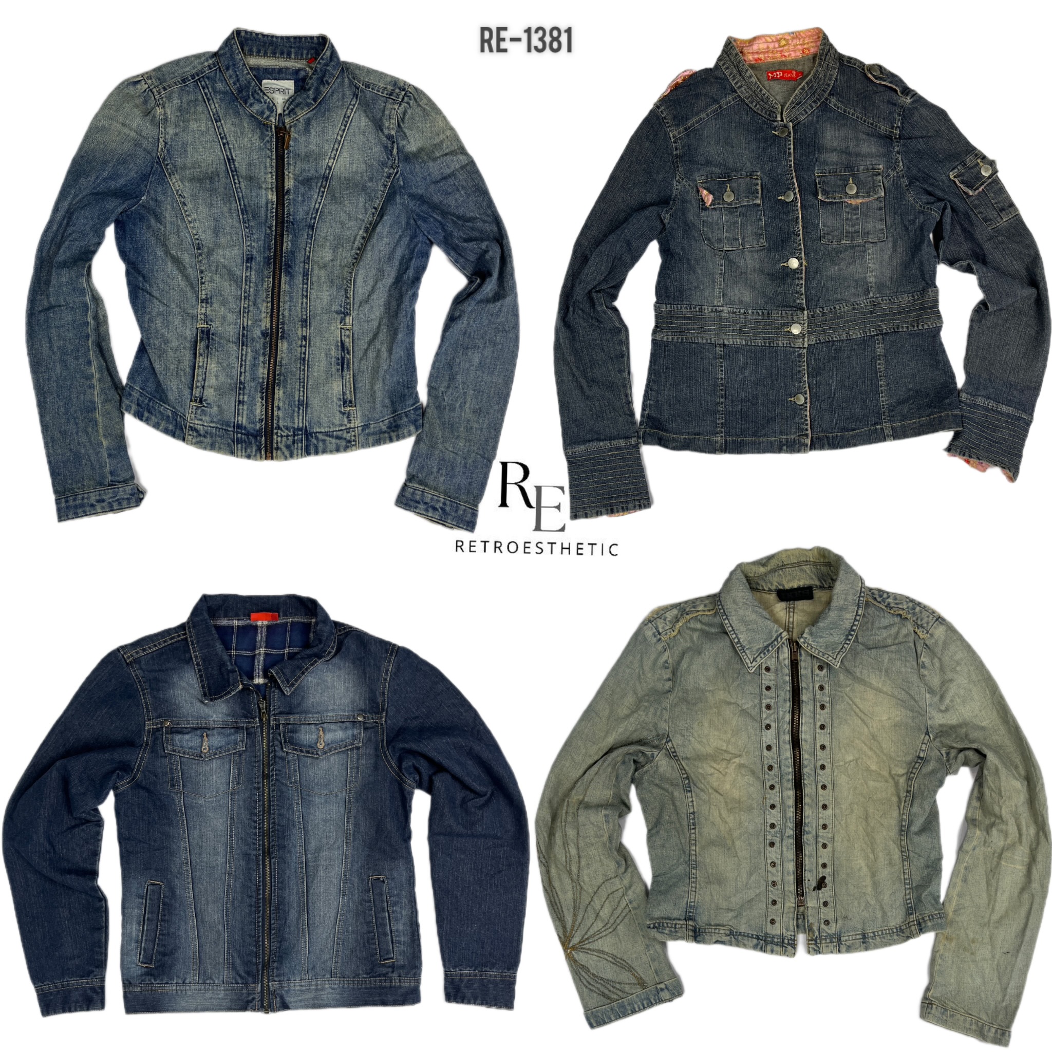 Y2K IT Girl Einzigartige Jeansjacken (RE-1381)