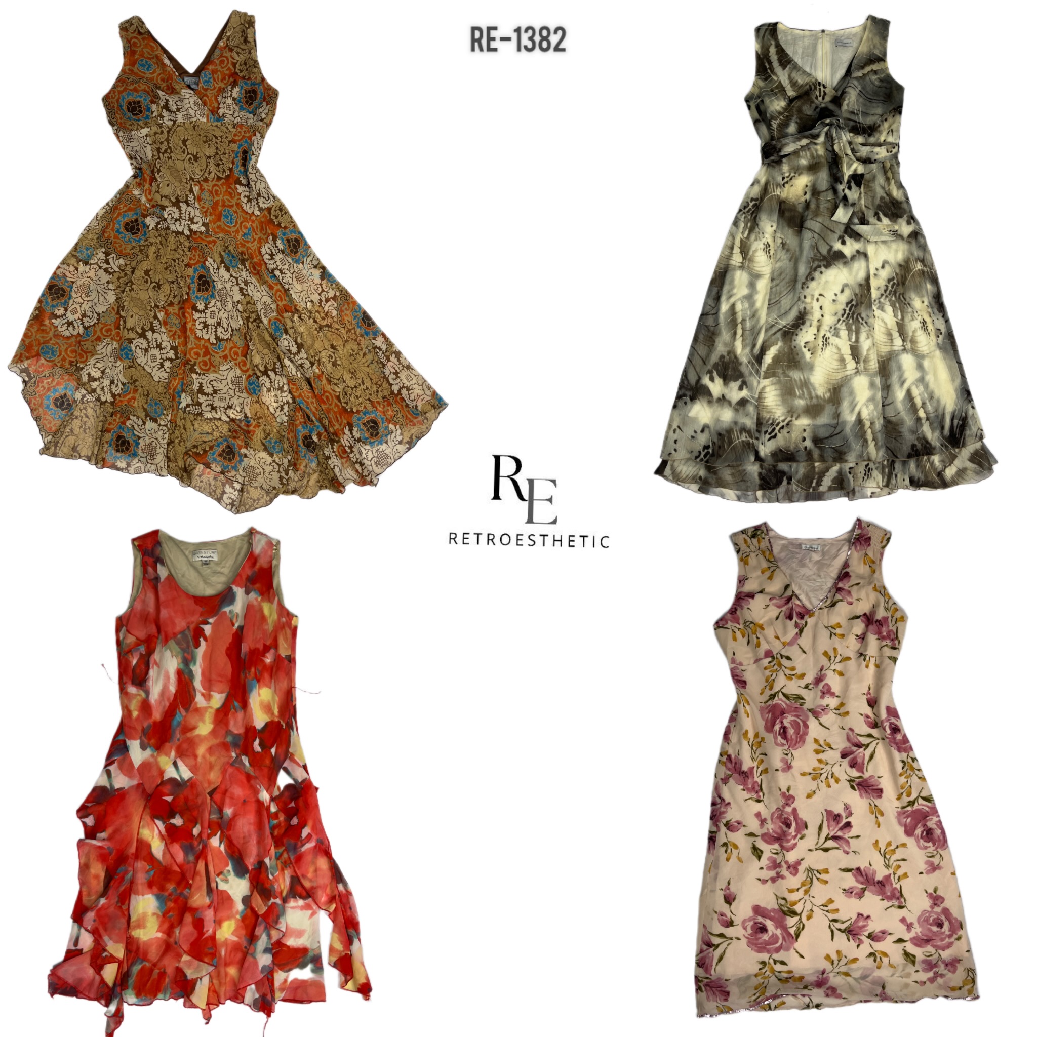 Y2K Floral Sommerkleider (RE-1382)