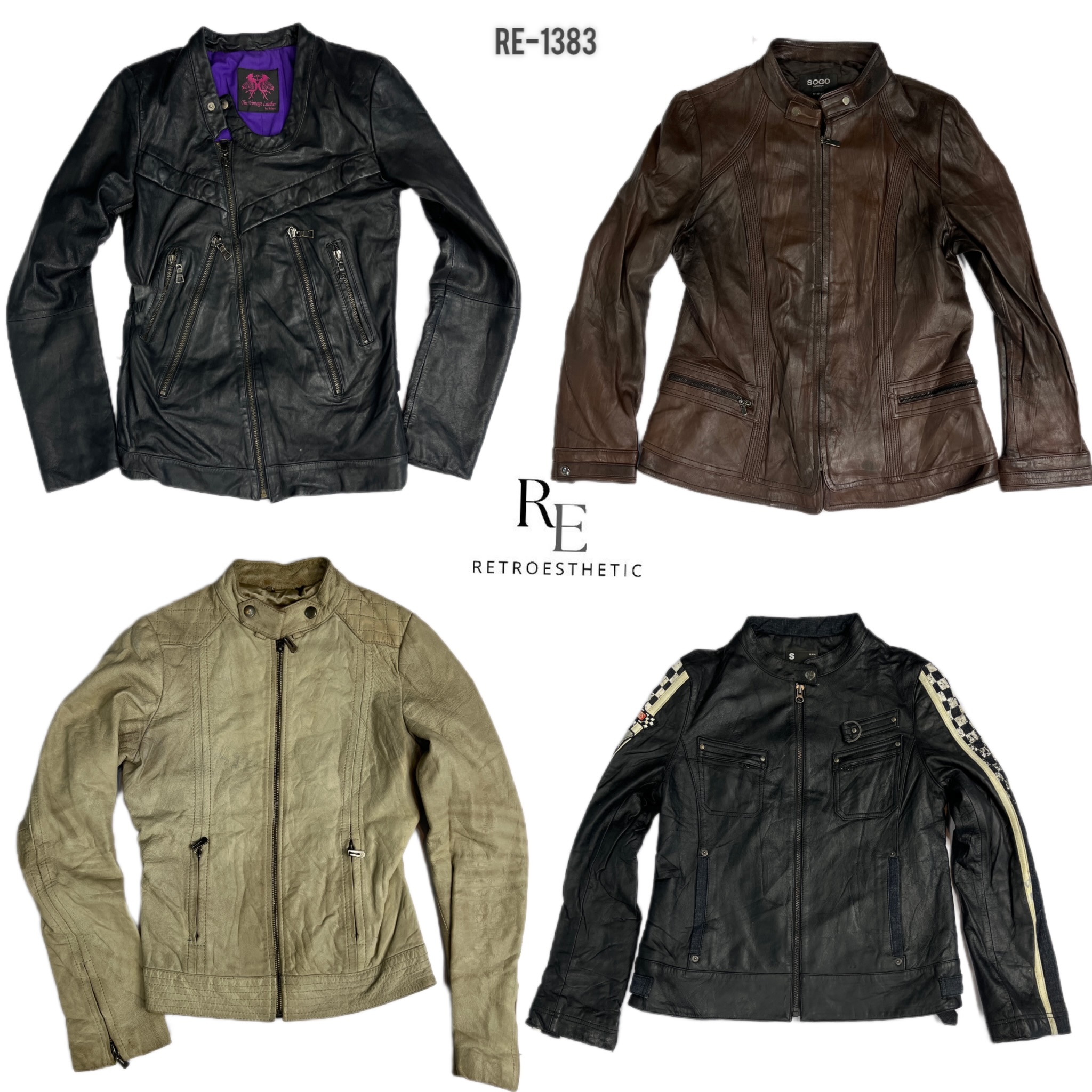 Giacche di pelle Y2K IT Girl (RE-1383)