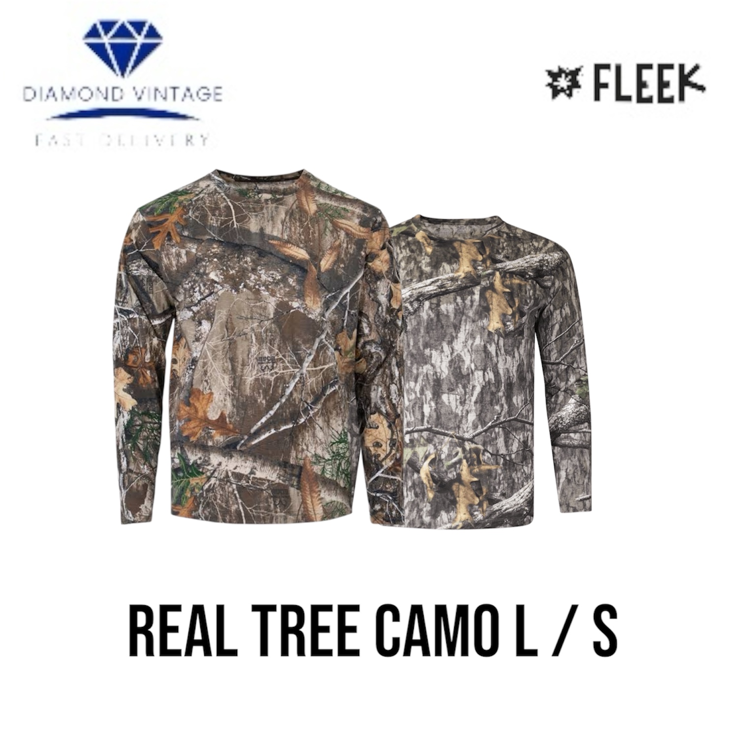 Real tree Camo Manga Longa (DV-6-216)