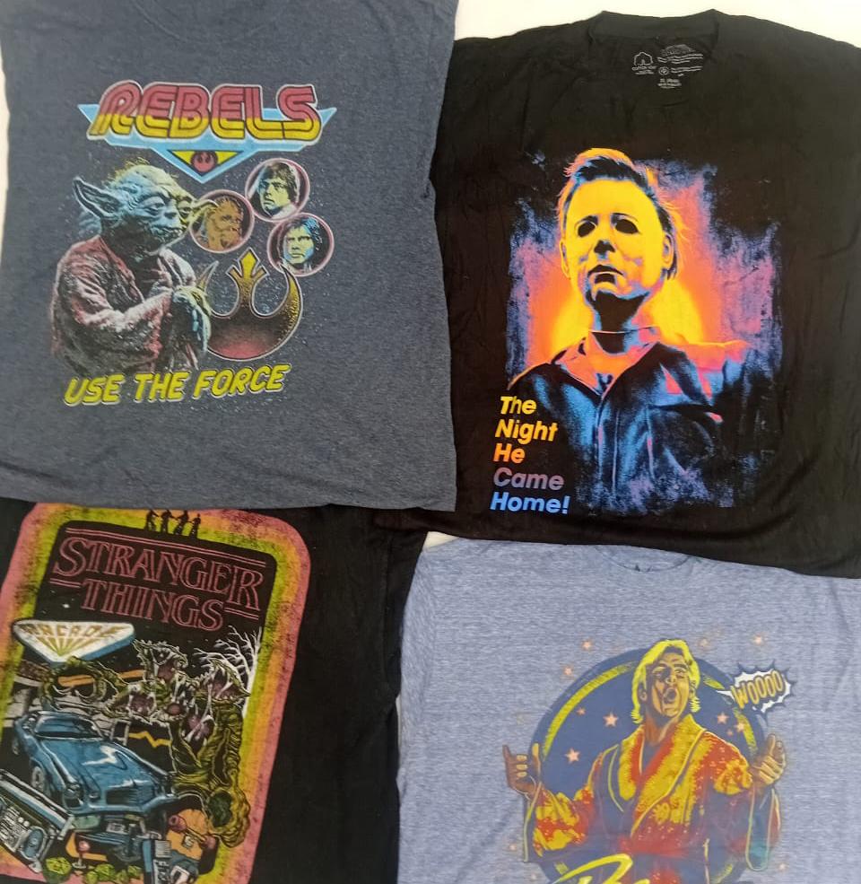 ZH0192 Movies / Shows Printed T-shirts - 20 Pcs