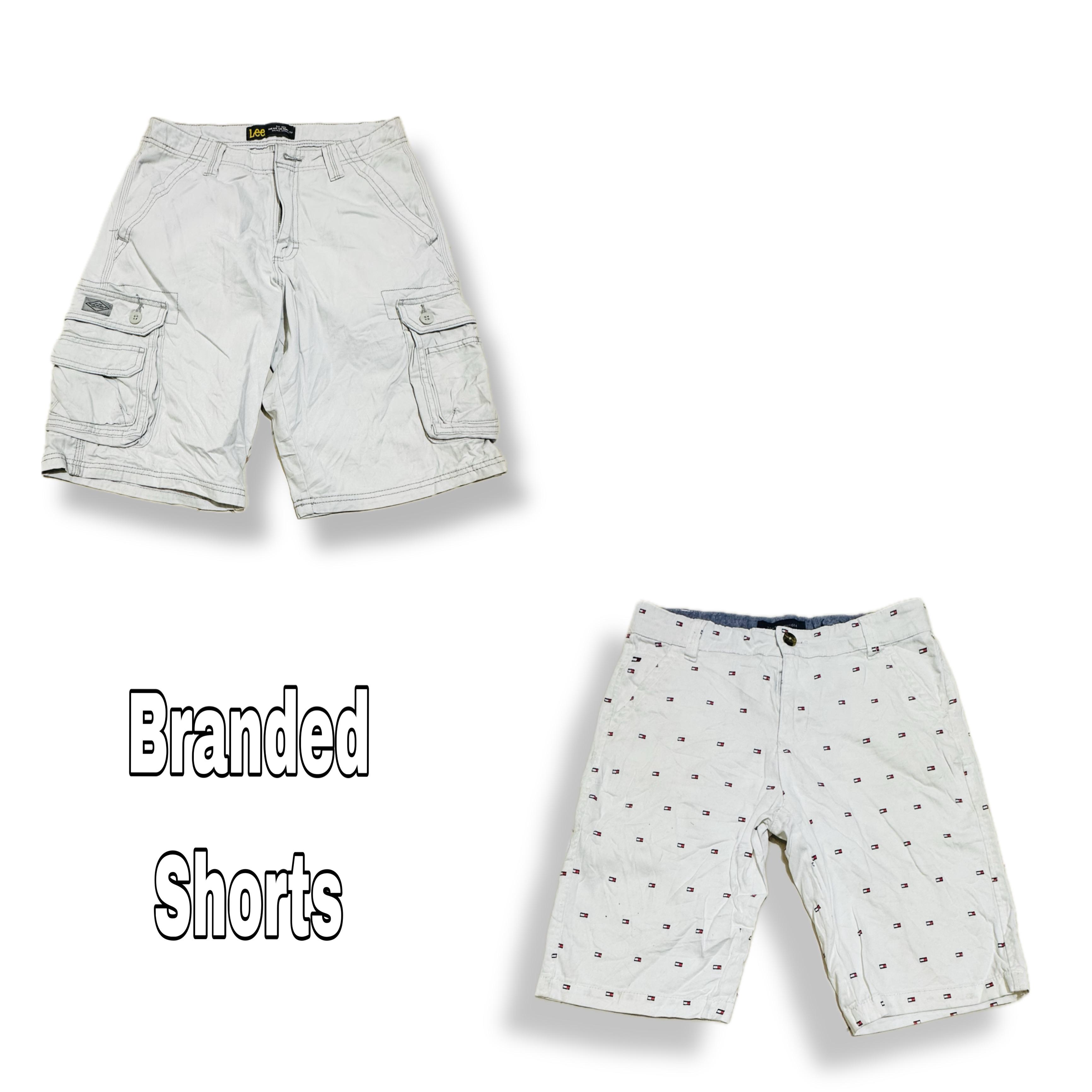 Branded cargo shorts