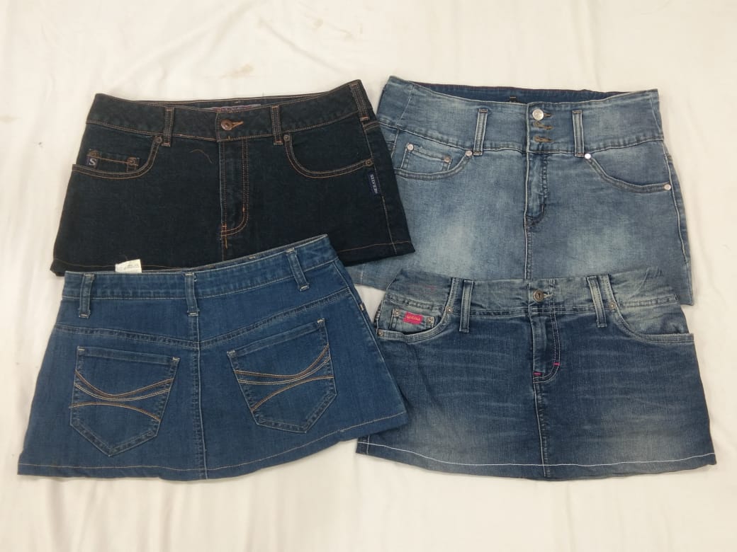 IQ0193 Jupes en denim mini style Y2k Streetwear - 10 pièces