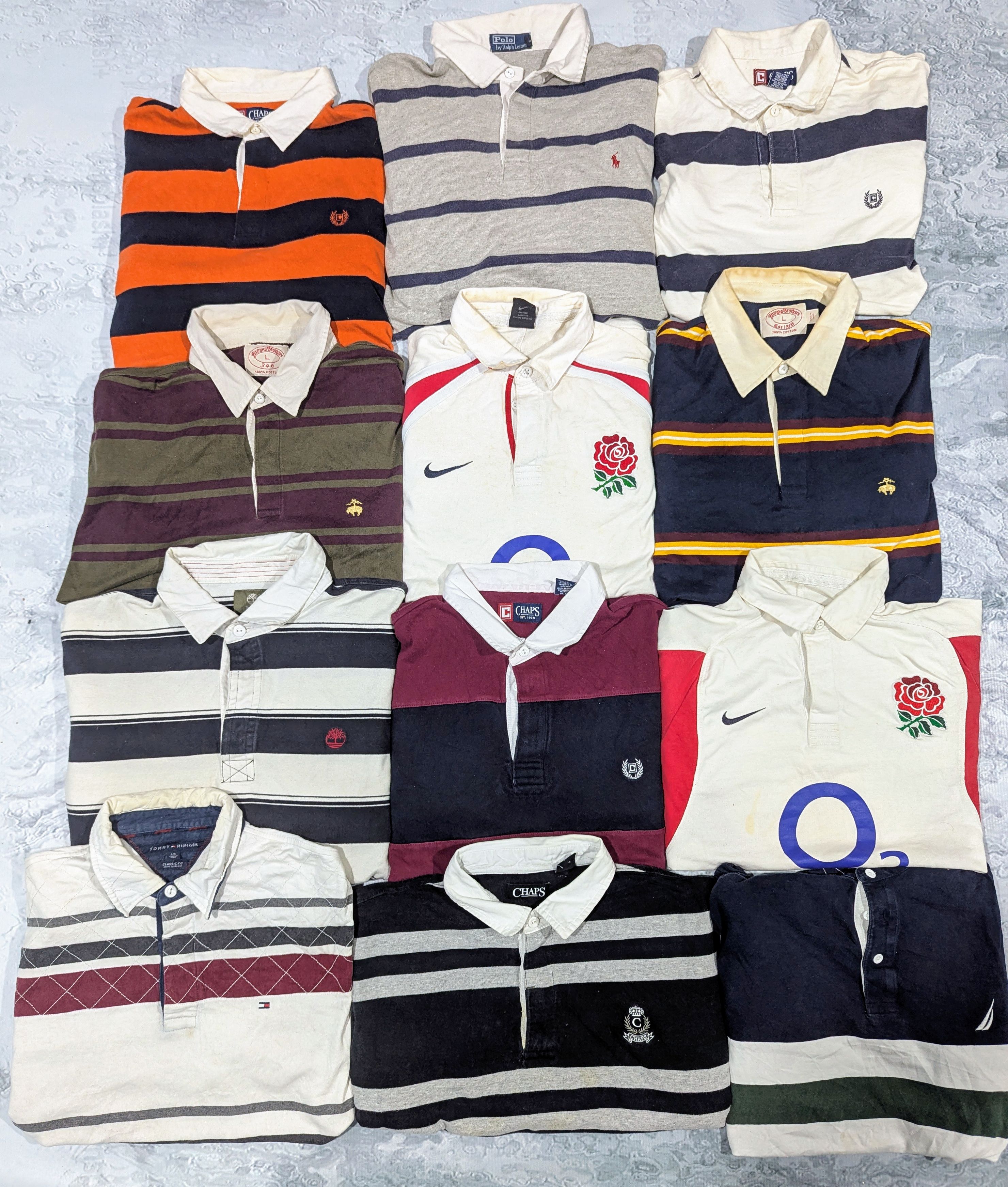 T-shirts de rugby de marques mélangées