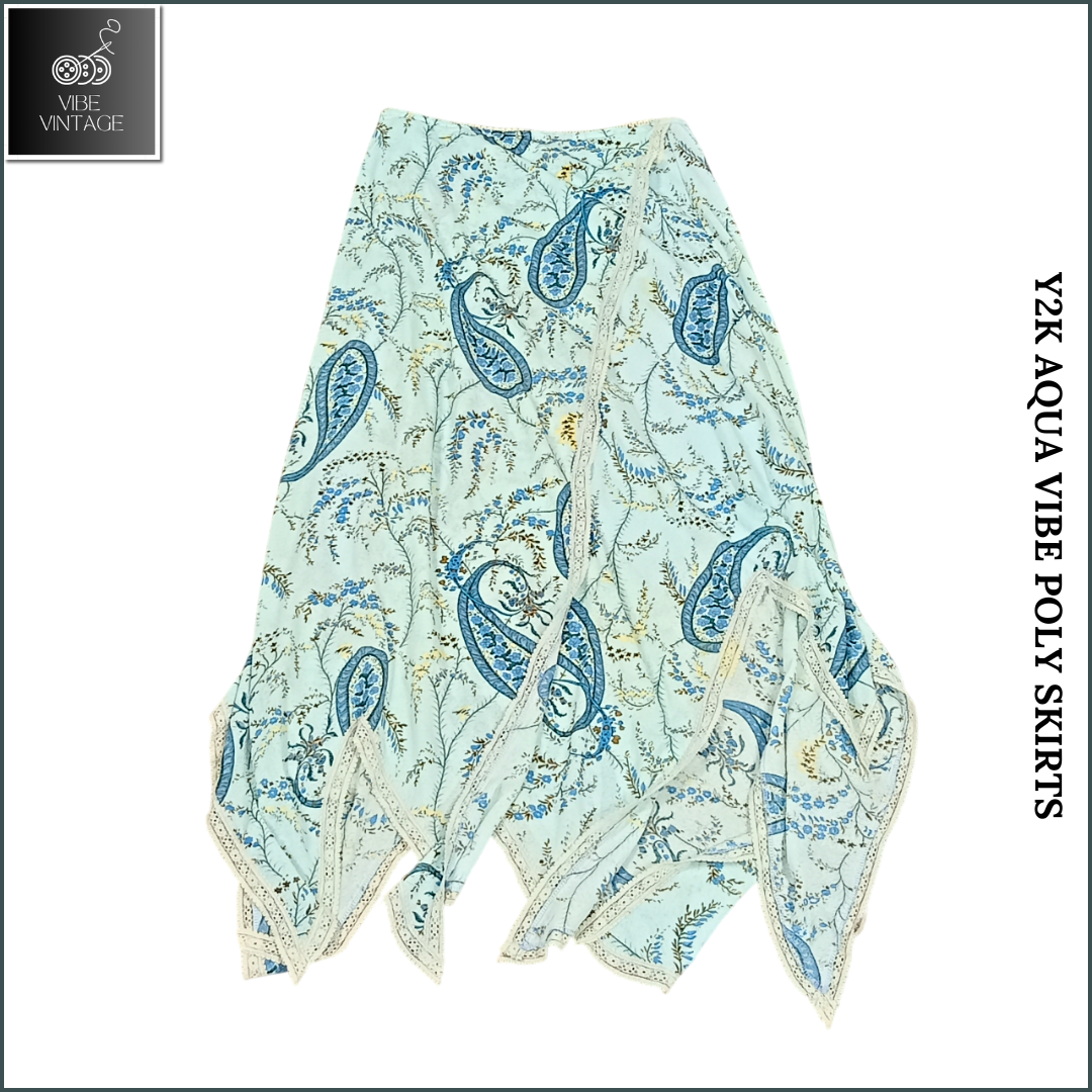 SAIAS DE POLIÉSTER Y2K AQUA VIBE