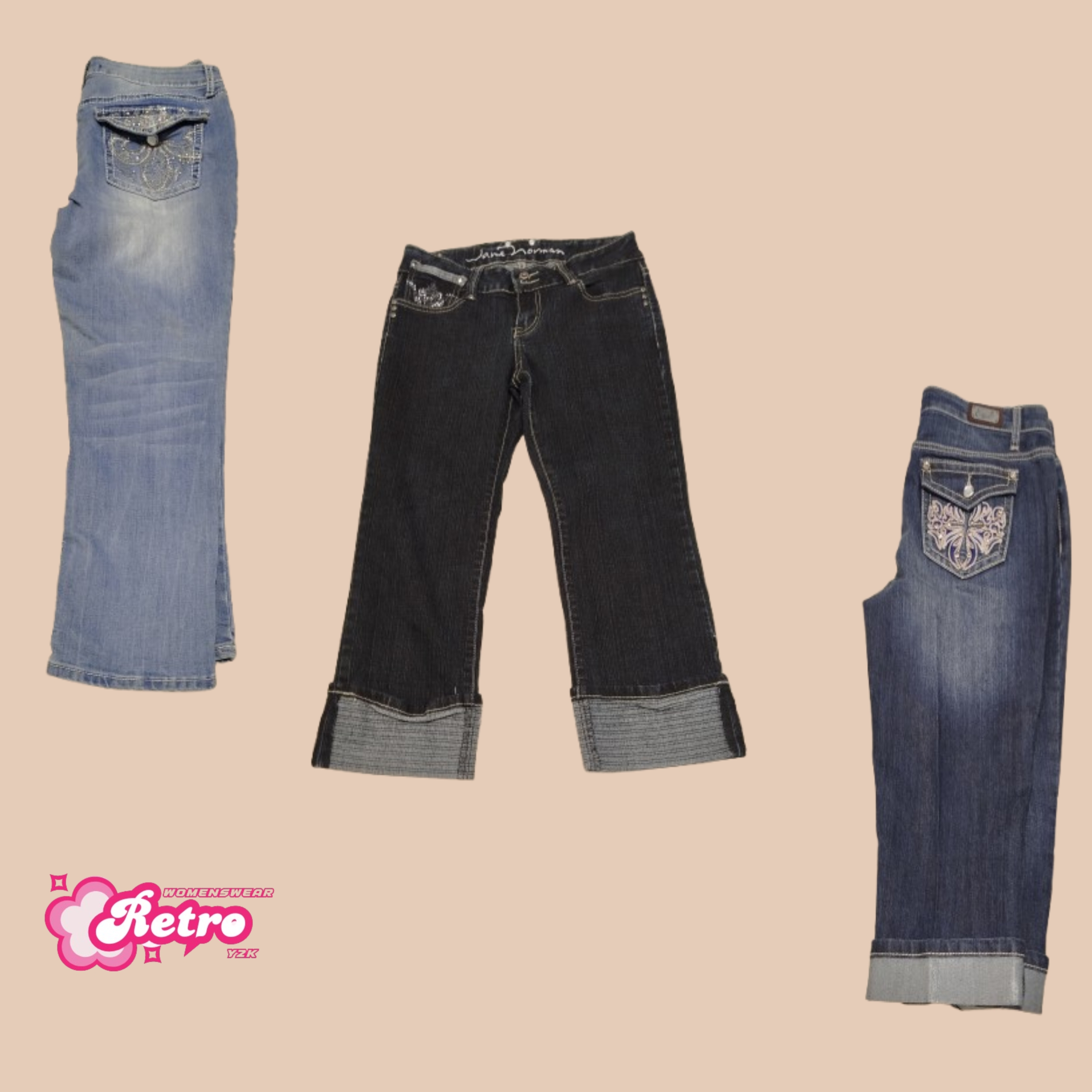 Y2K Capri Jeans (RP-012)