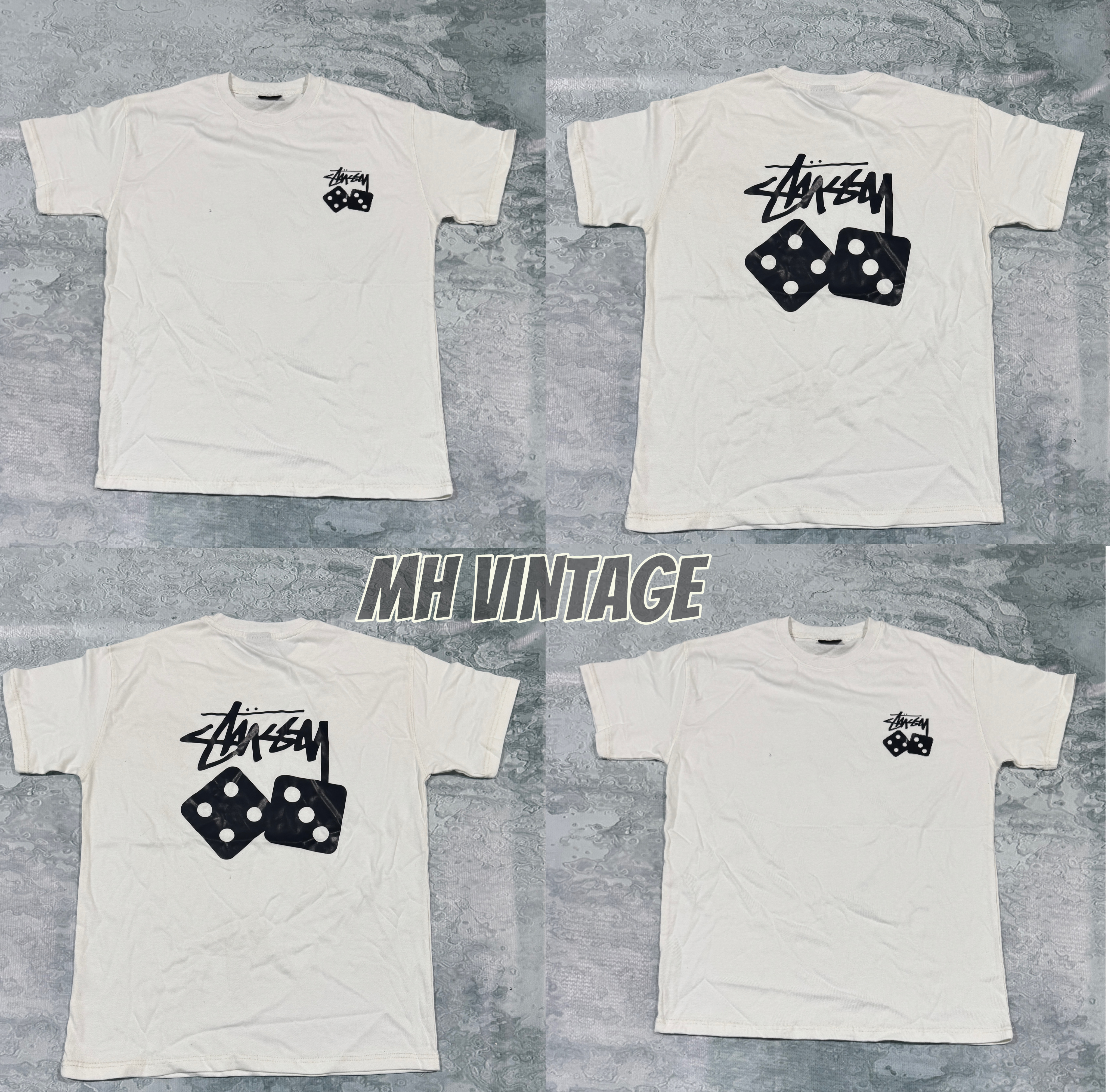 Stussy Rework Style White Shirts