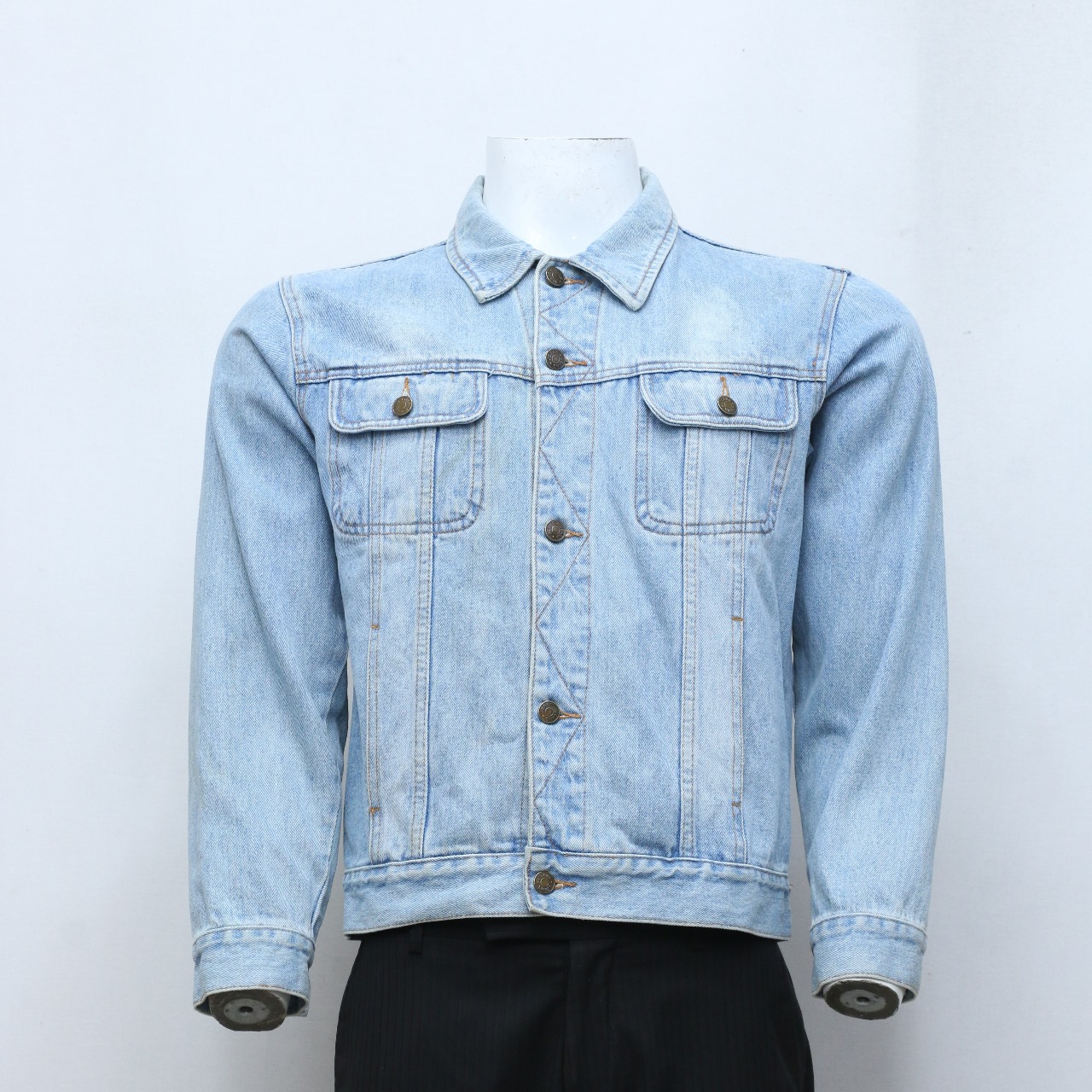 CR-166 Reworked Denim Jacket With Spllater Prints
