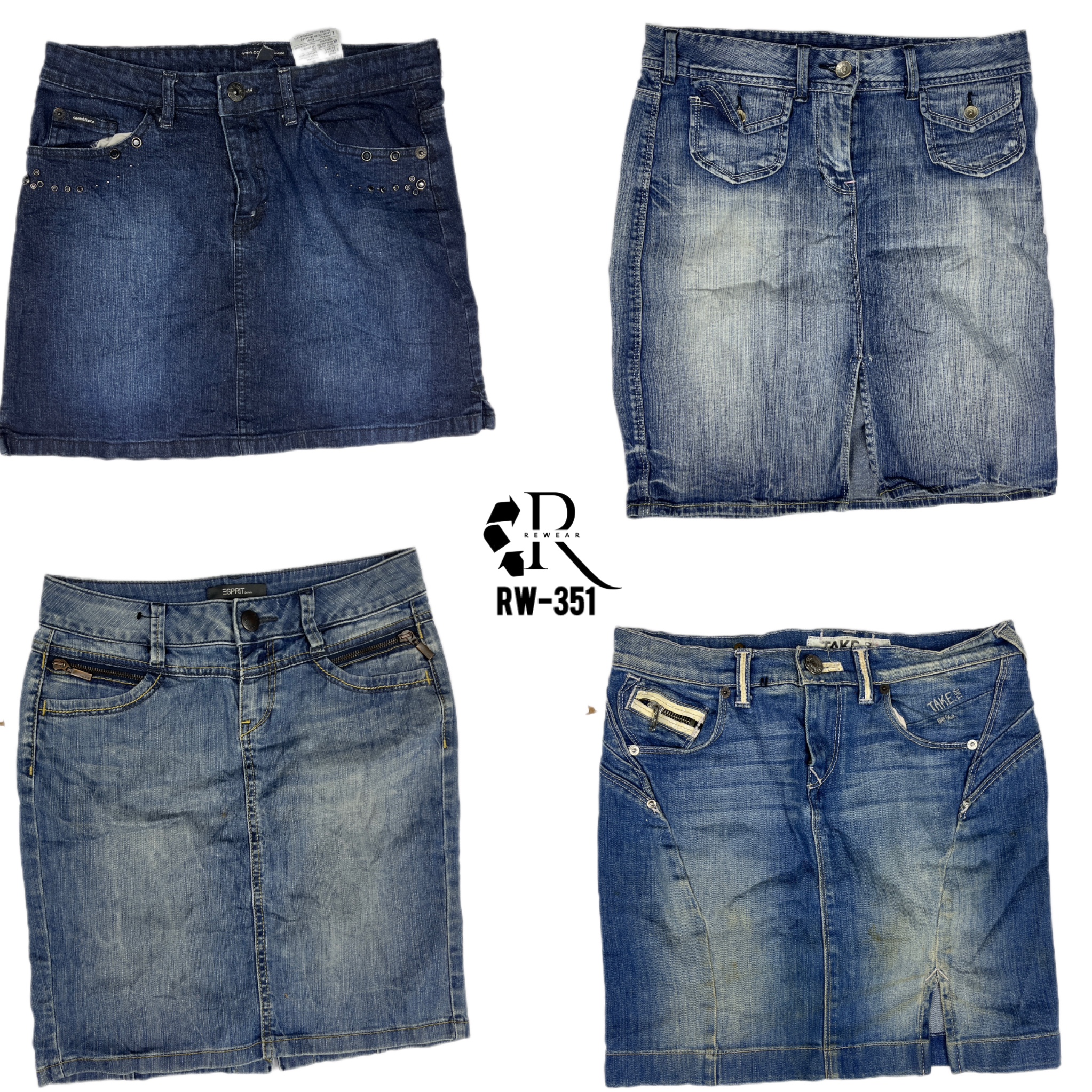 Y2K Birtny Era Denim Mini Skirts (RW-351)