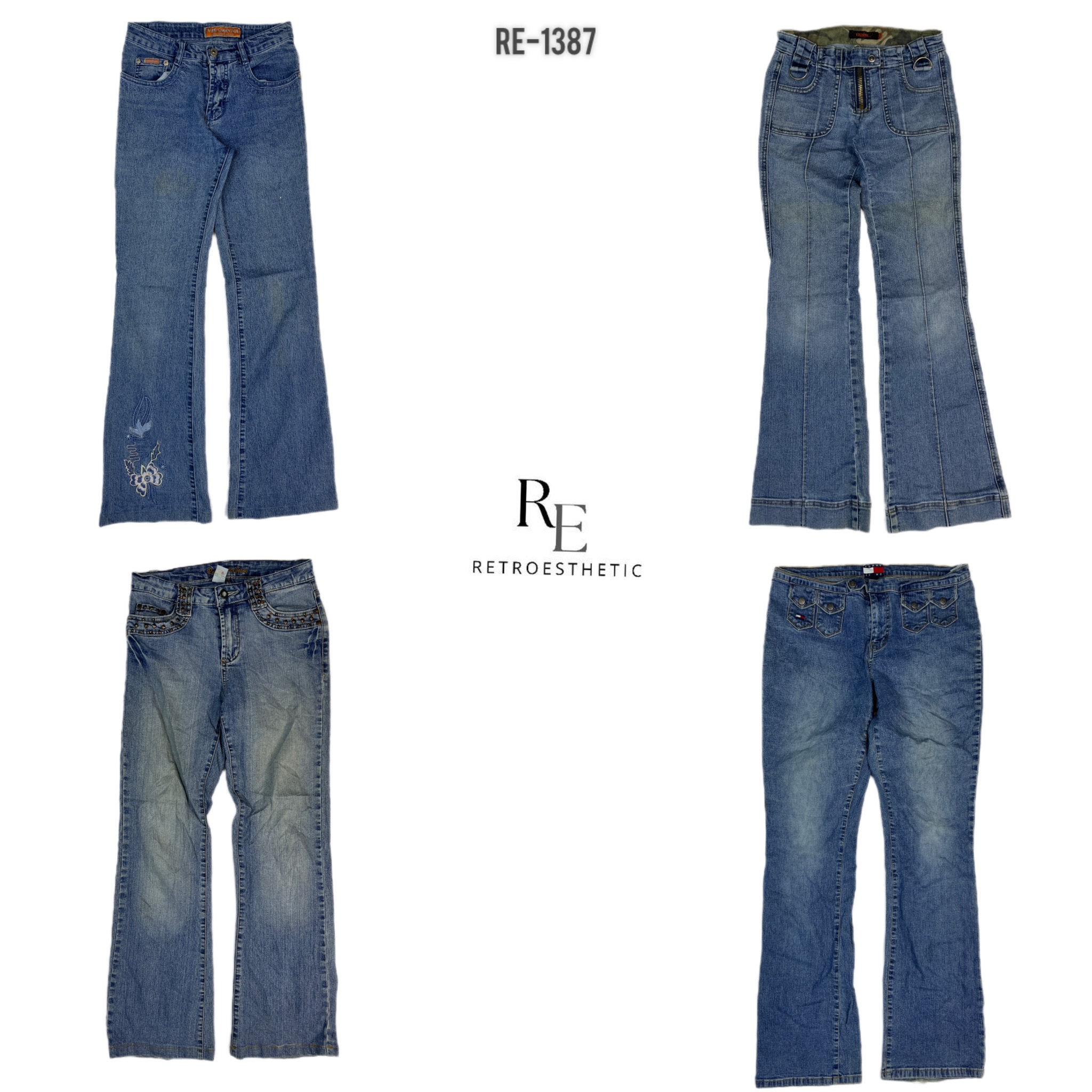 Y2K IT Girl Denim Jeans (RE-1387)