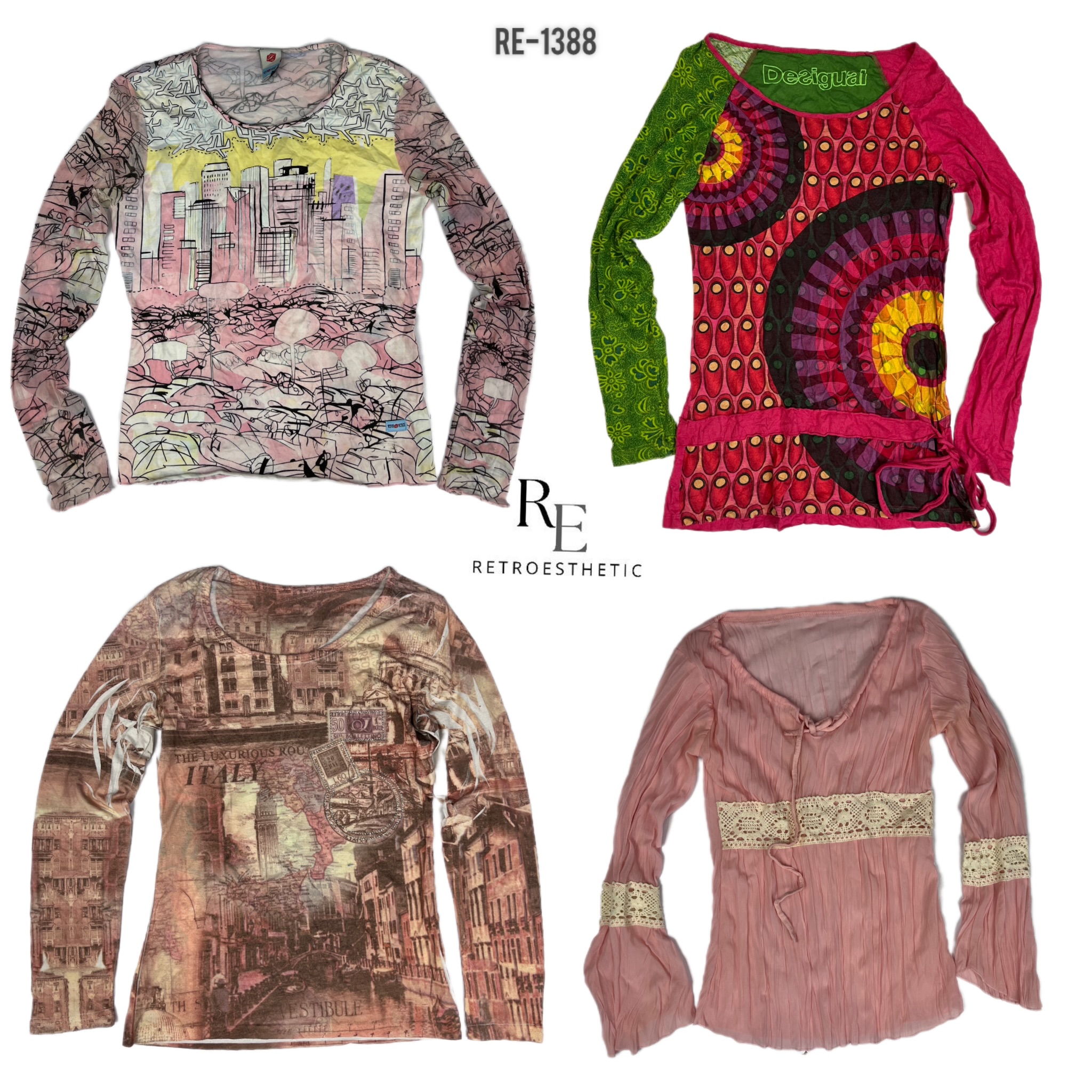 Y2K Soft Girl Full Sleeve Tops (RE-1388)