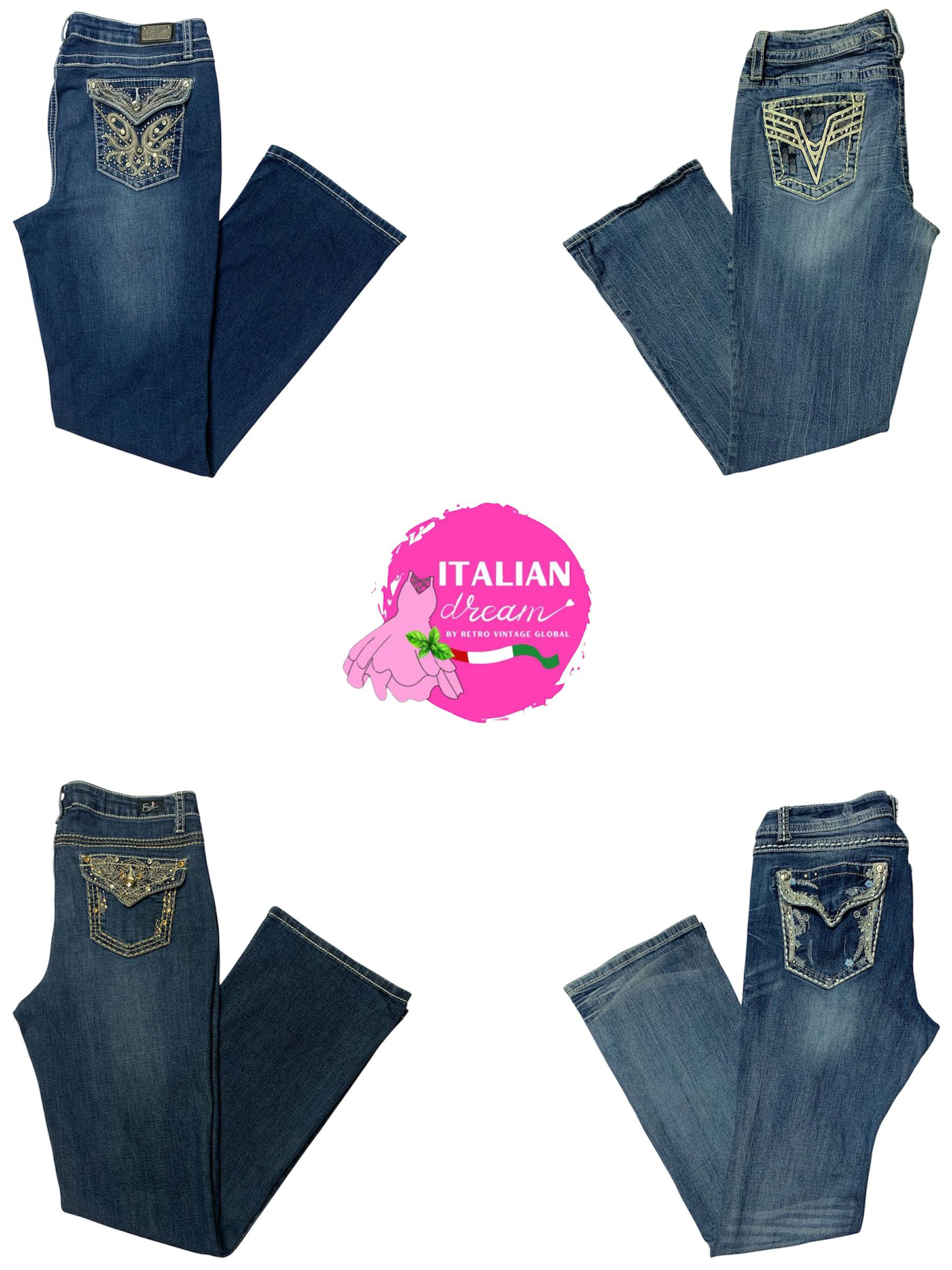 Y2k Signature embellished jeans