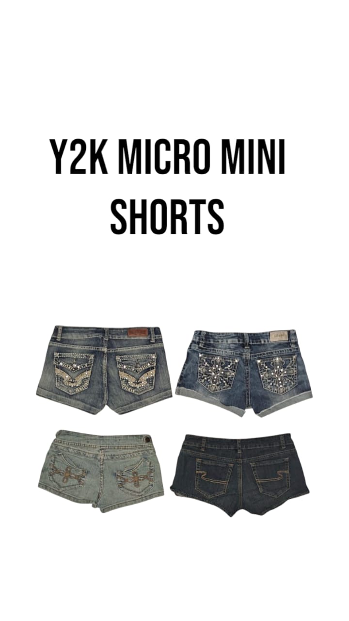 Y2k micro mini shorts